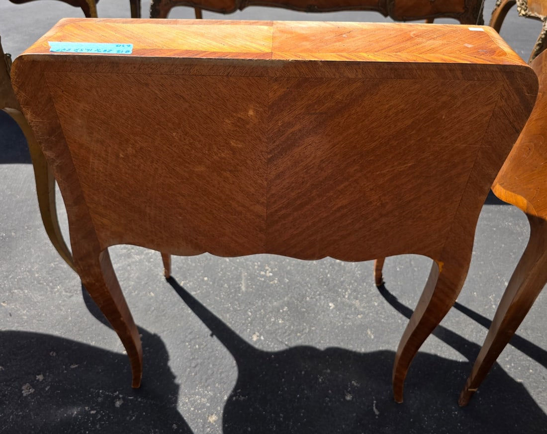 French Marquetry Bombe Secretaire Desk with Ormolu Mounts - 3