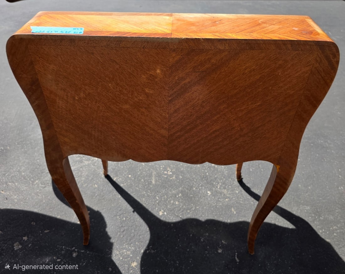 French Marquetry Bombe Secretaire Desk with Ormolu Mounts - 4