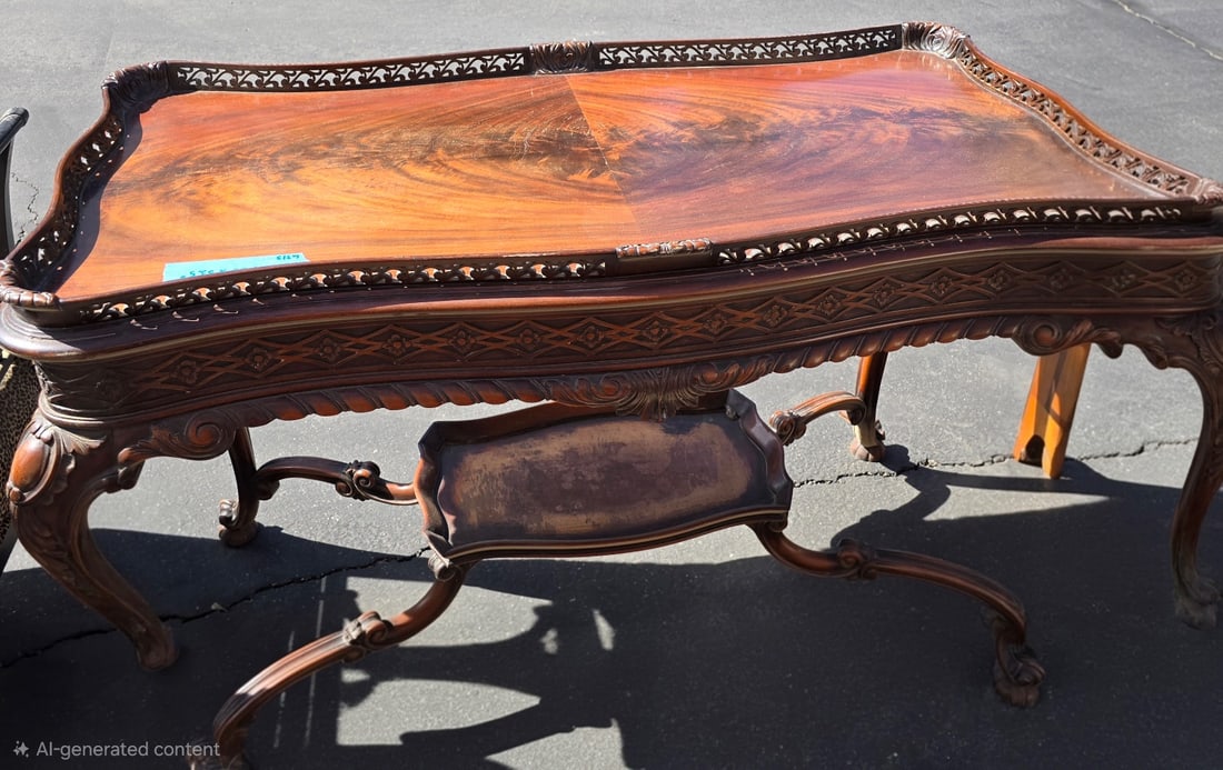 Chippendale Console Tea/Coffee Table - 3