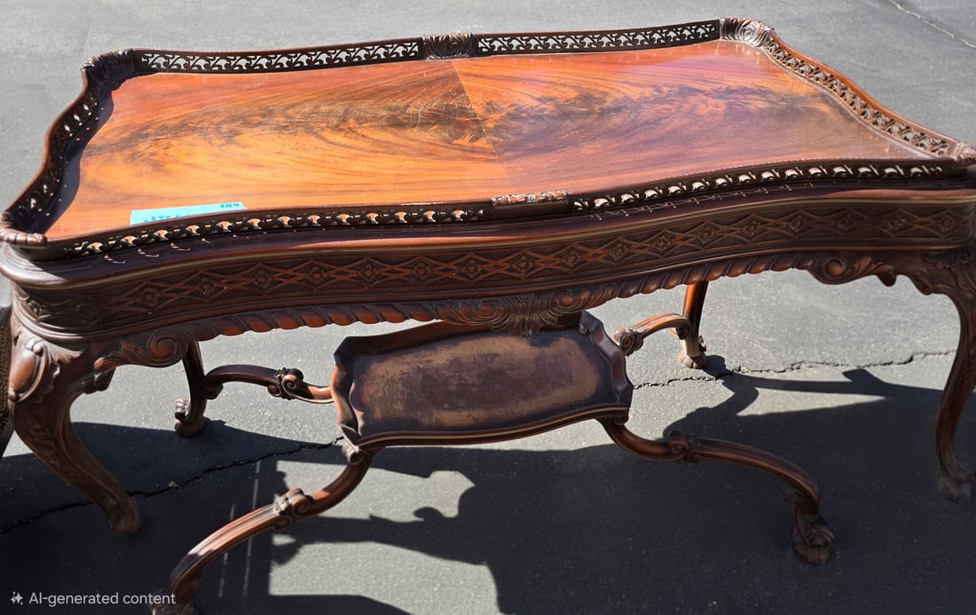 Chippendale Console Tea/Coffee Table - 5