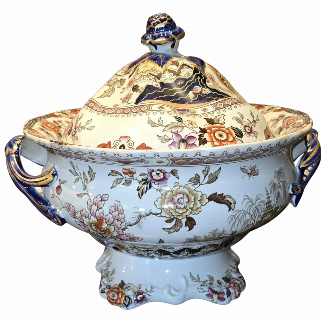 Aesthetic Movement Porcelain Soup Tureen with Lid (1 of 7)