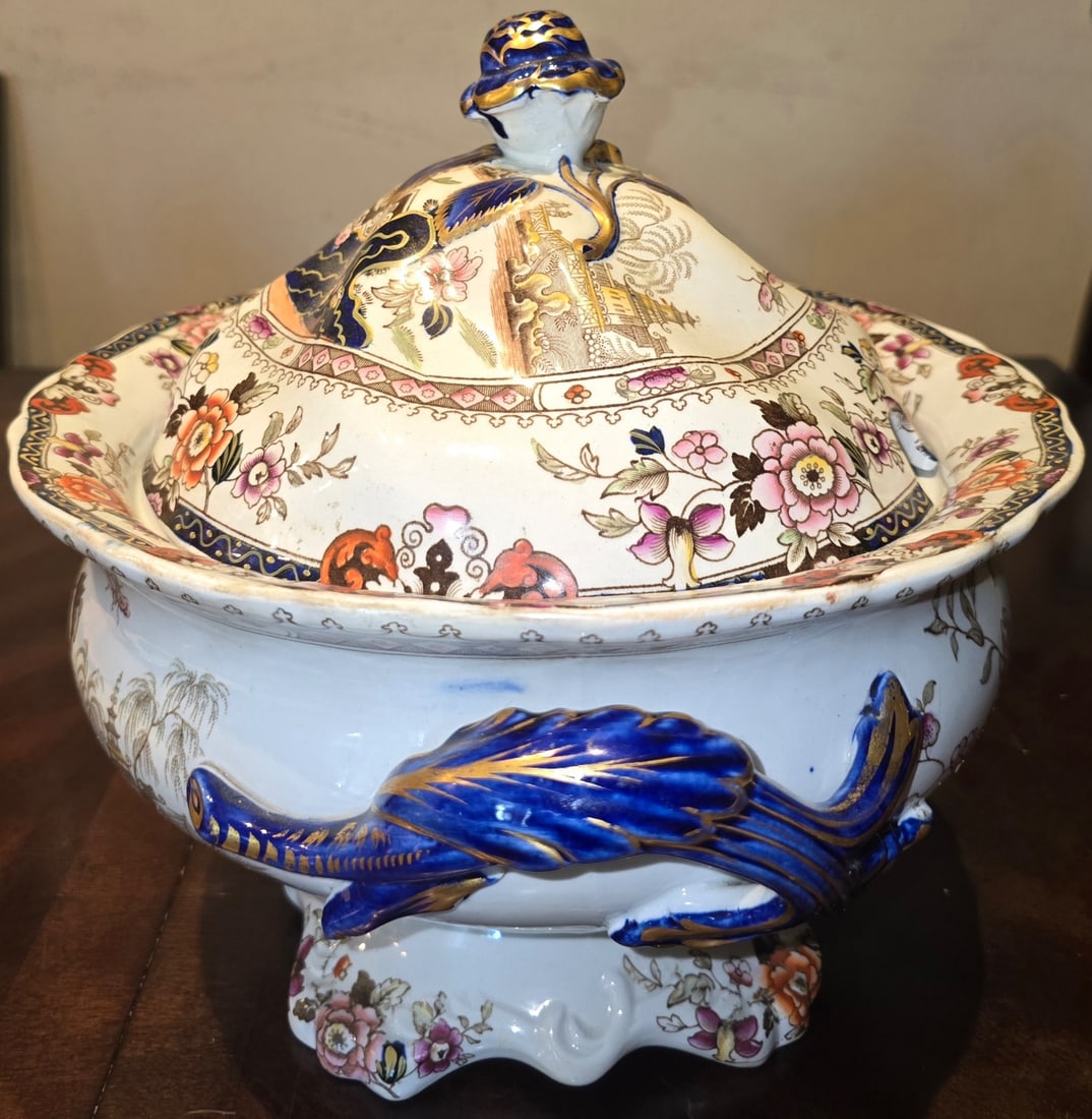Aesthetic Movement Porcelain Soup Tureen with Lid - 2
