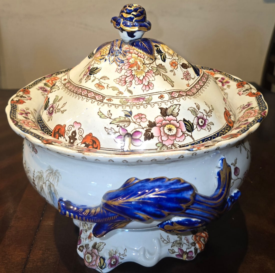 Aesthetic Movement Porcelain Soup Tureen with Lid - 4