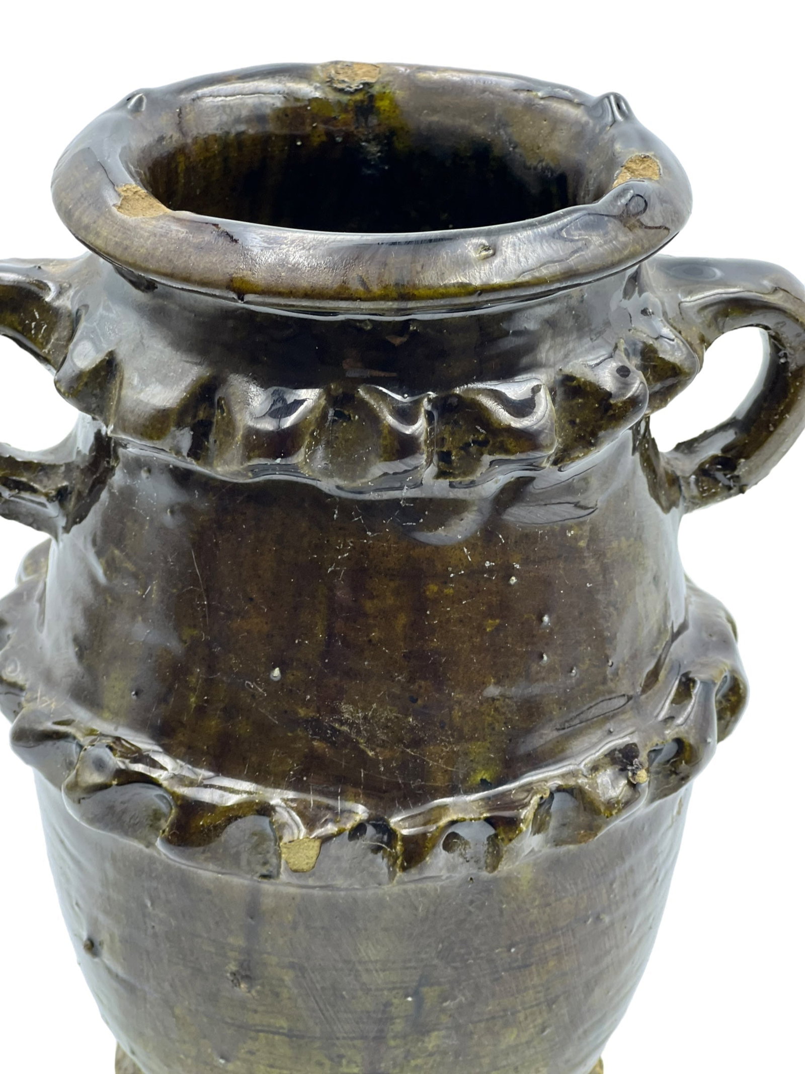 Handcrafted Tamegroute Pottery Jug – Organic Clay with Natural Glaze - 6