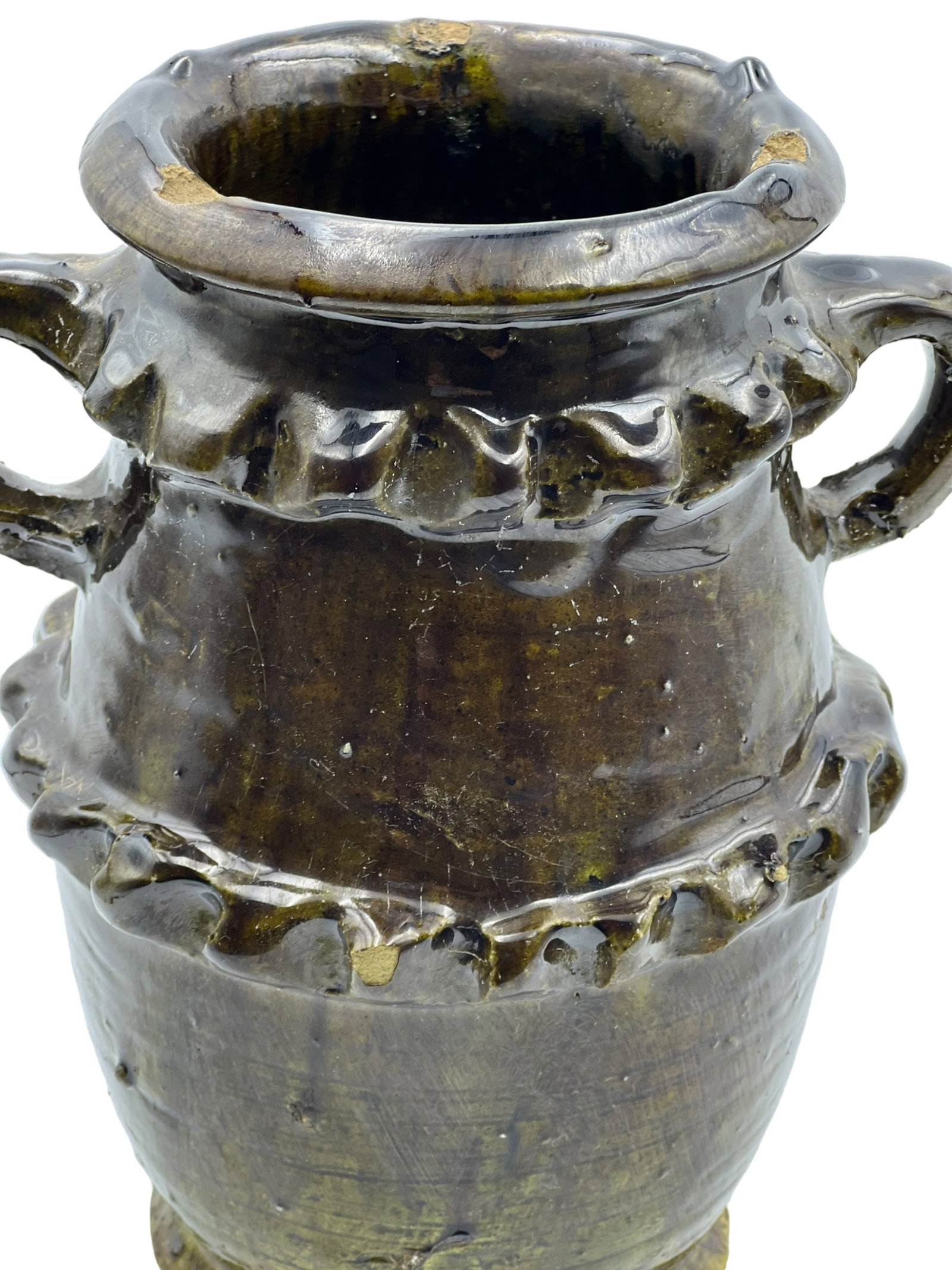 Handcrafted Tamegroute Pottery Jug – Organic Clay with Natural Glaze - 7