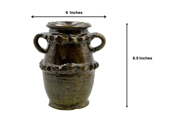 Handcrafted Tamegroute Pottery Jug – Organic Clay with Natural Glaze - 8