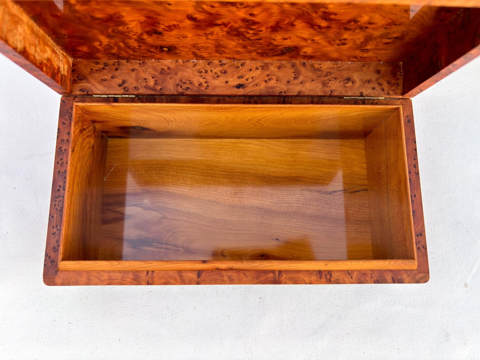 Handcrafted Thuya Burl Wood Jewelry Box - 5