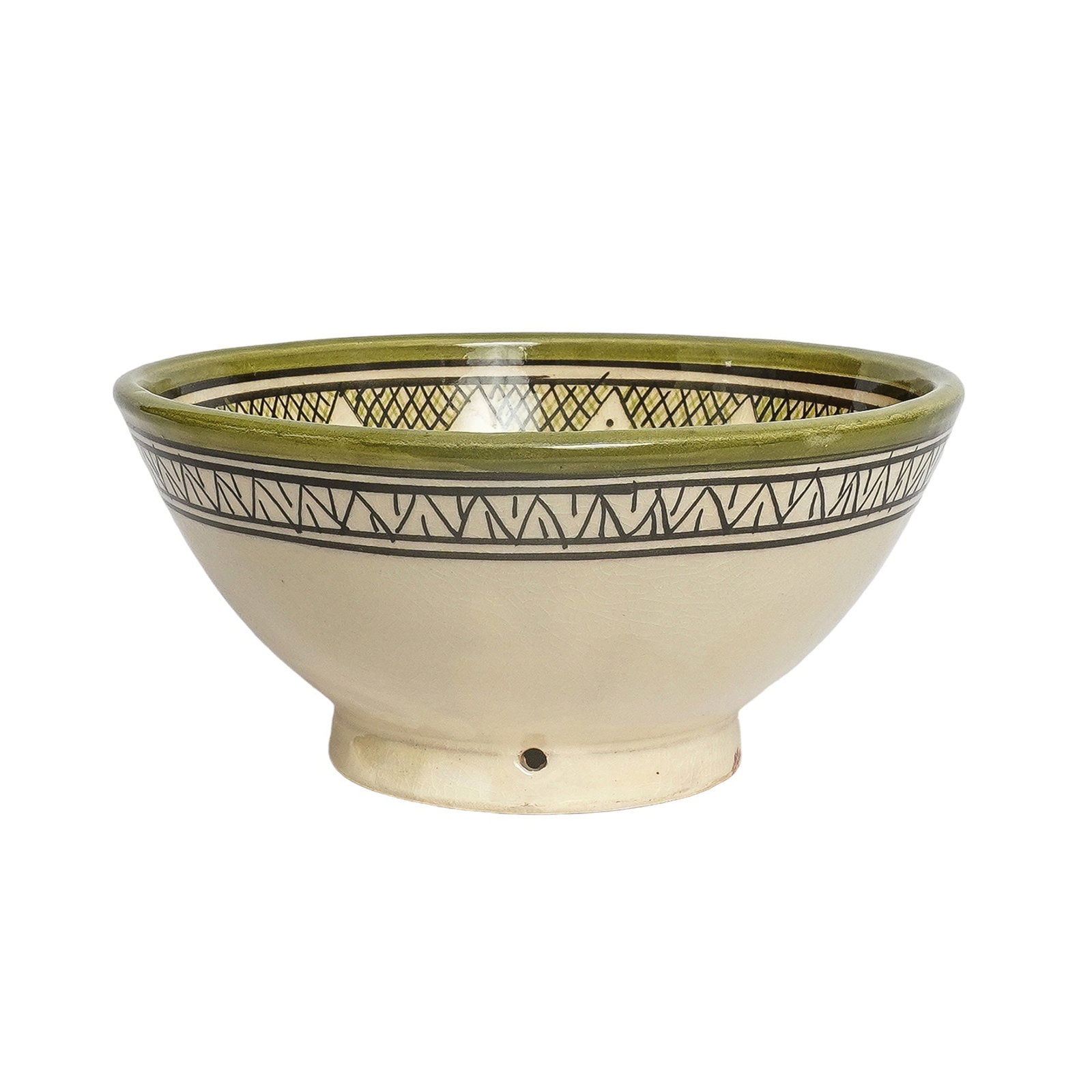 Vintage Square Handcrafted Clay Pottery Bowl – Natural Pigments - 3