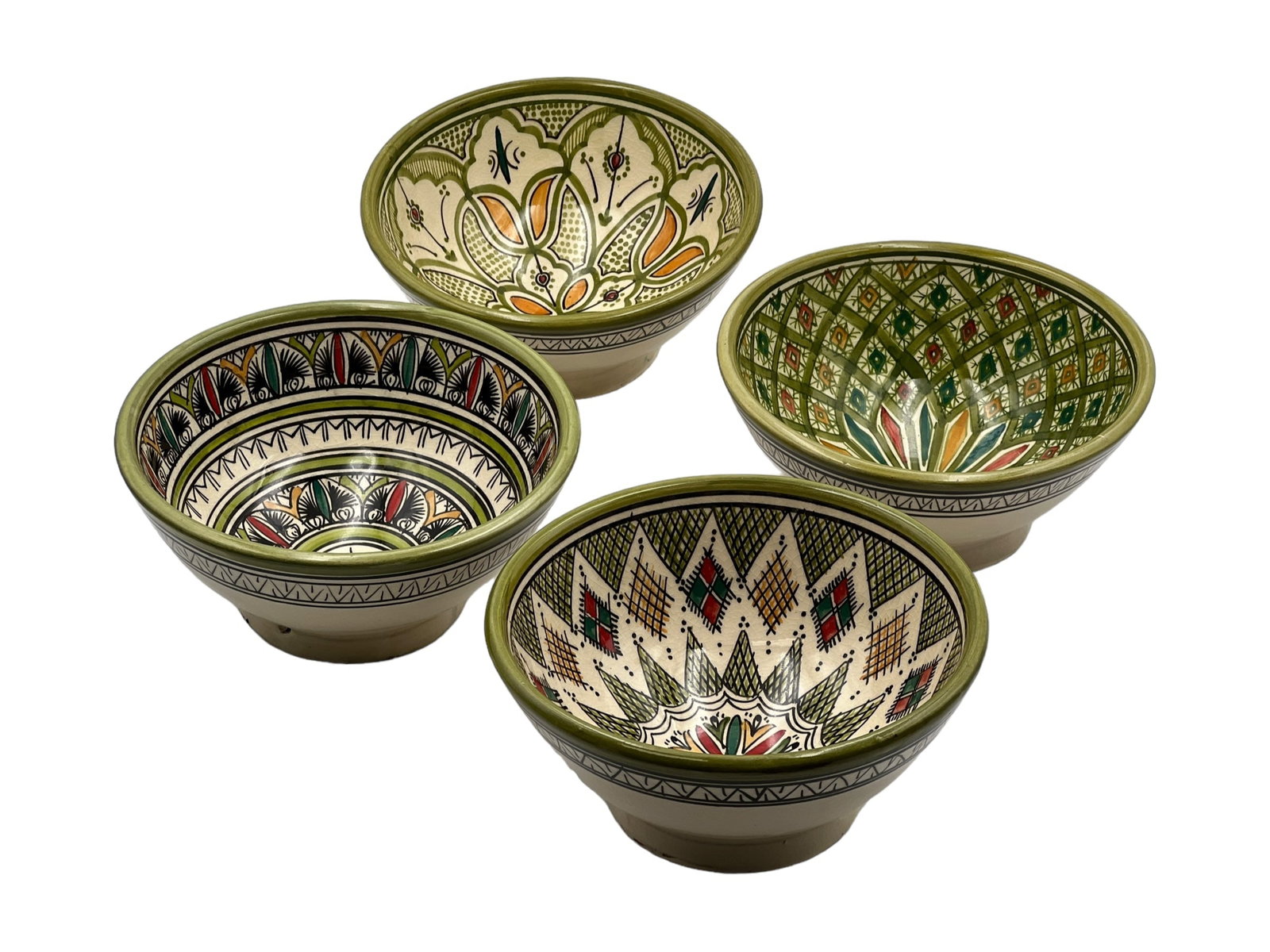 Vintage Square Handcrafted Clay Pottery Bowl – Natural Pigments - 9