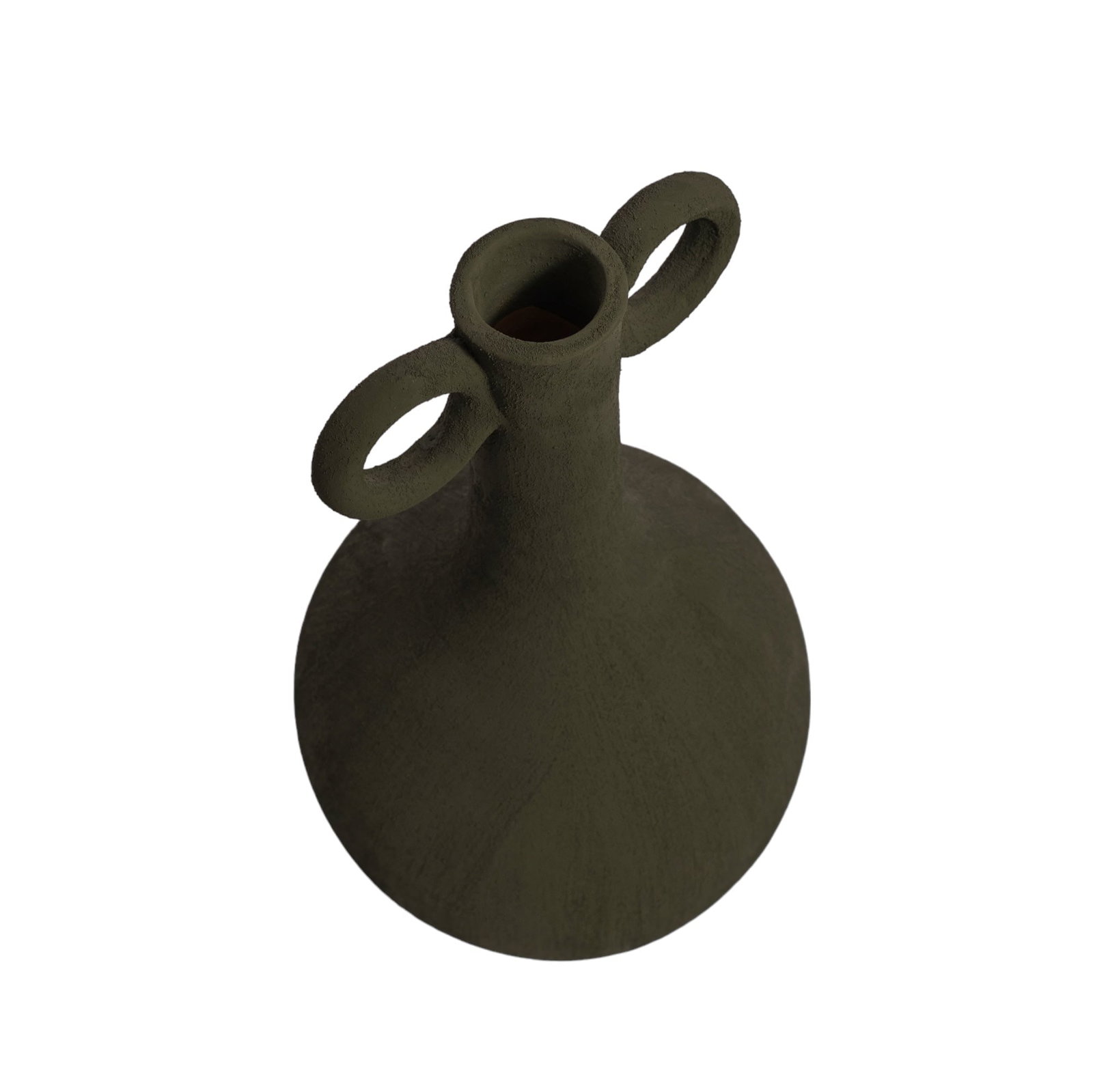 Sculptural Terracotta Vase – Handcrafted Decorative Accent - 2