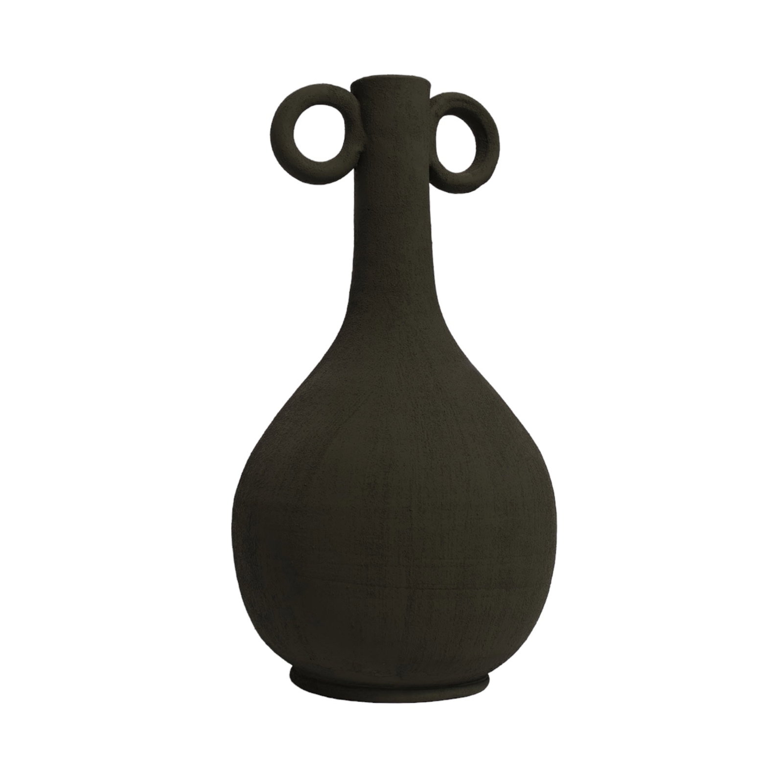 Sculptural Terracotta Vase – Handcrafted Decorative Accent - 3