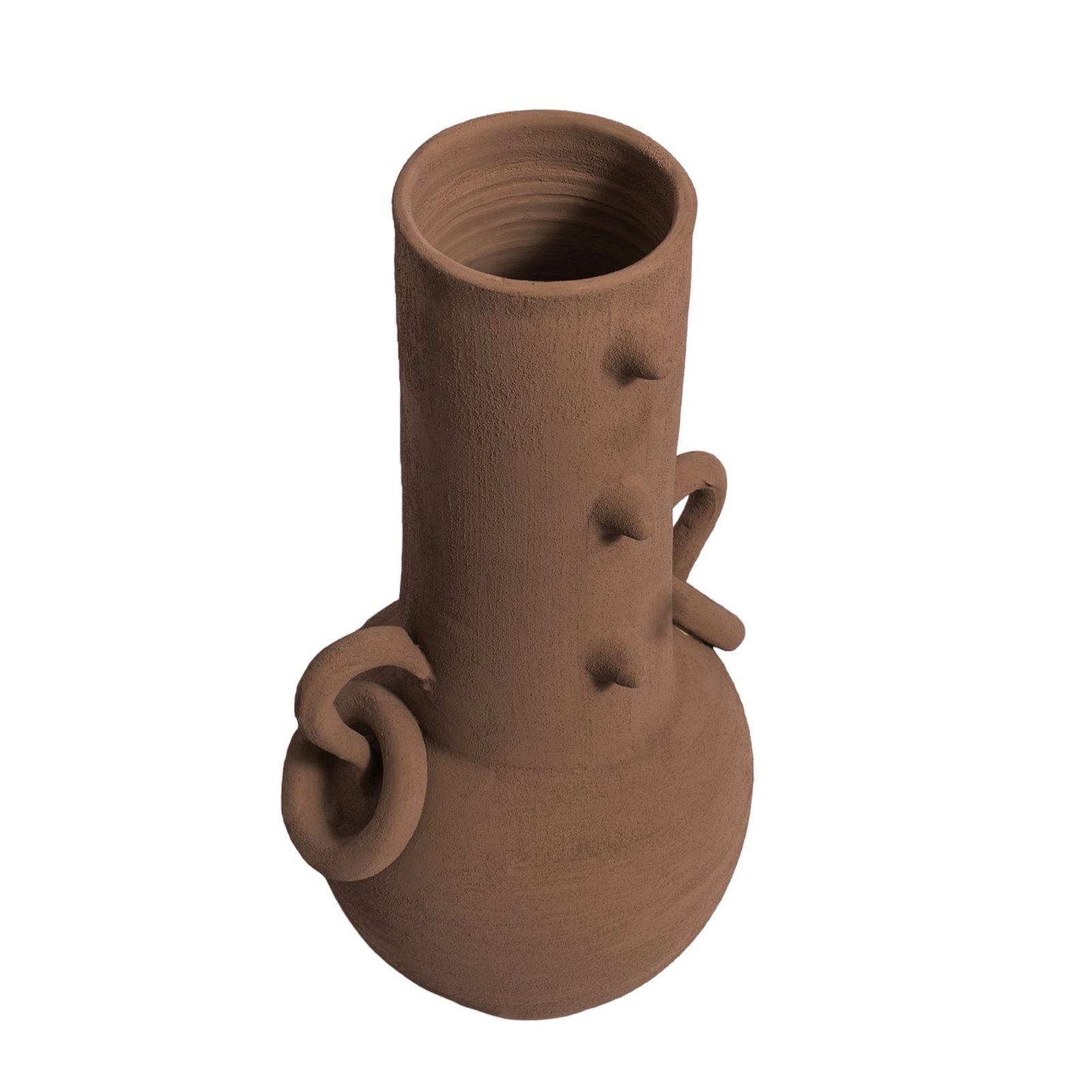 Statement Terracotta Vase – Handcrafted Sculptural Decor - 2