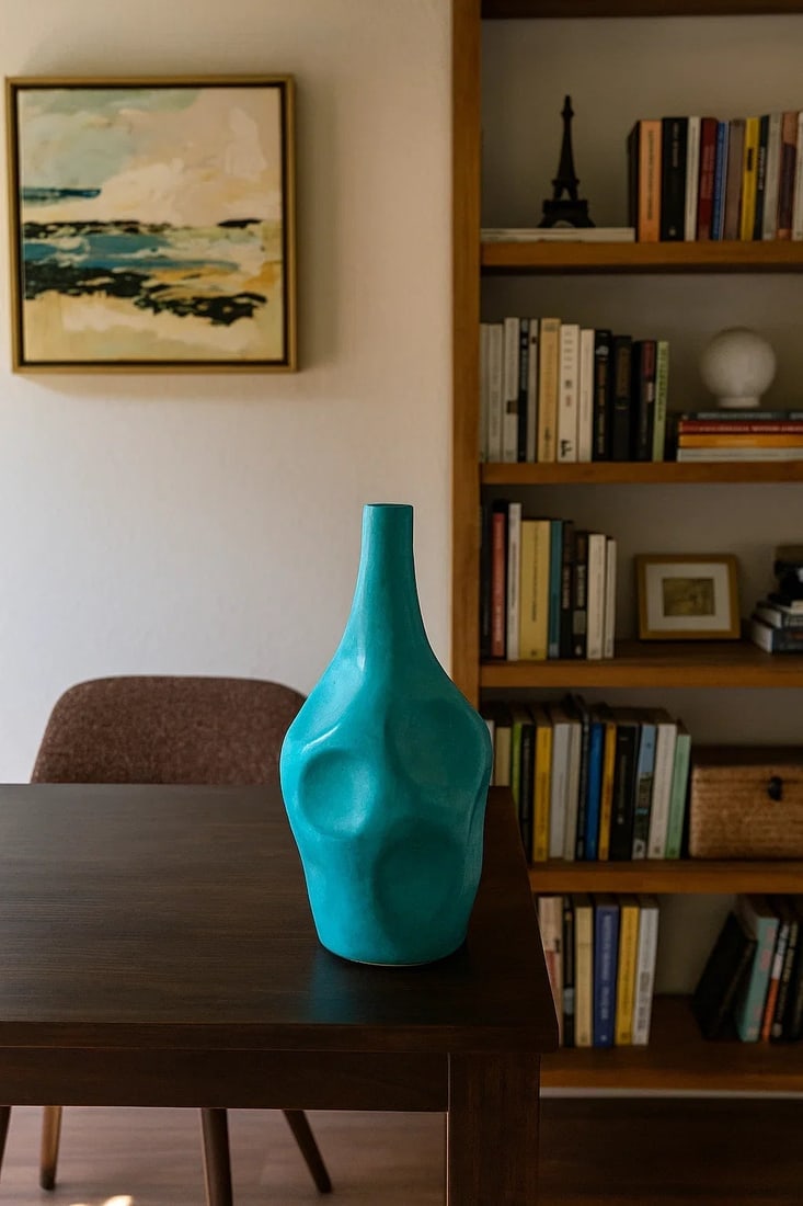 Contemporary Tadelakt Vase – Smooth Hand-Finished Plaster - 2