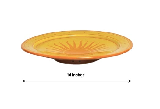 Vintage Handcrafted Clay Pottery Plate – Natural Pigments - 4