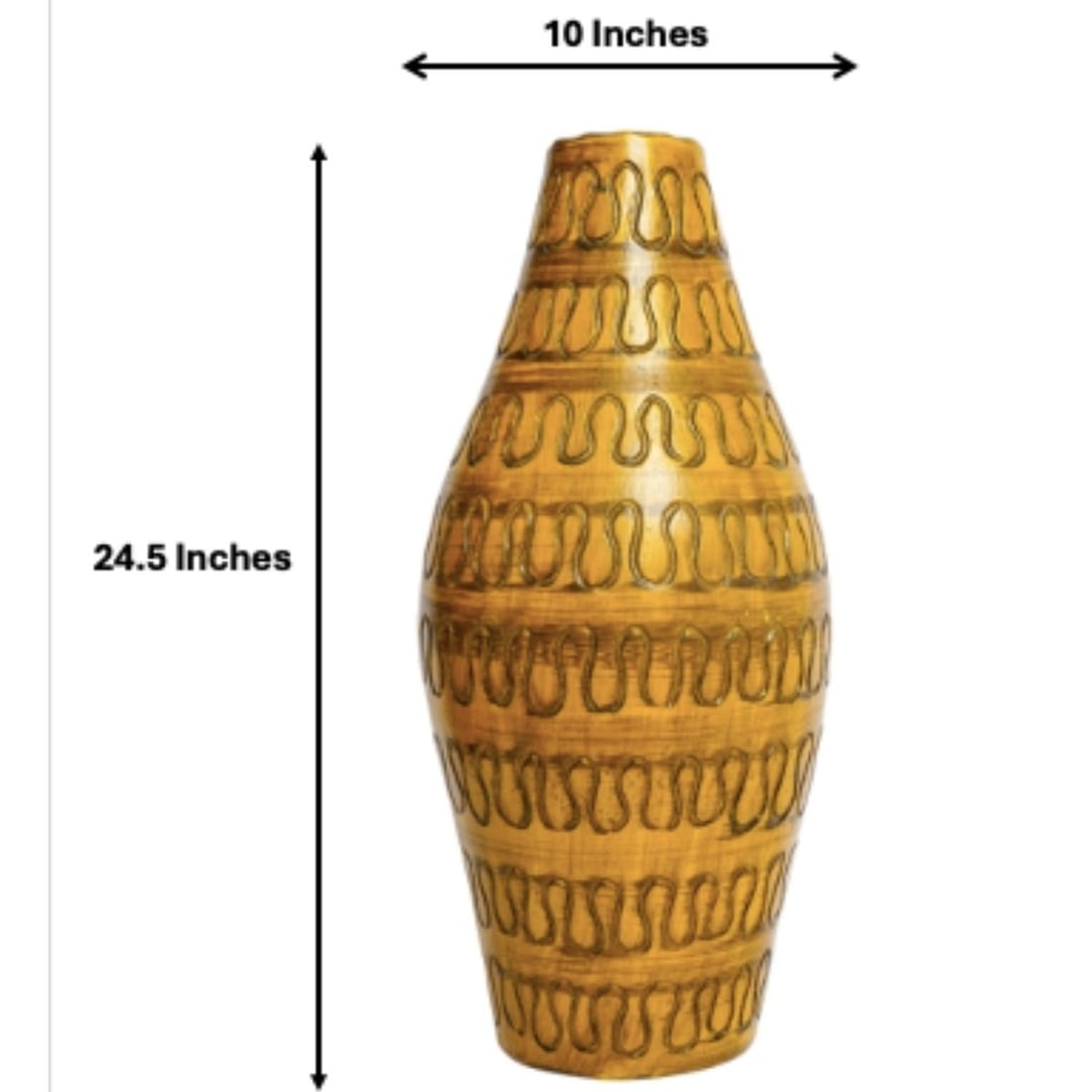 Rounded Tadelakt Designer Vase – Smooth Hand-Finished Plaster - 3