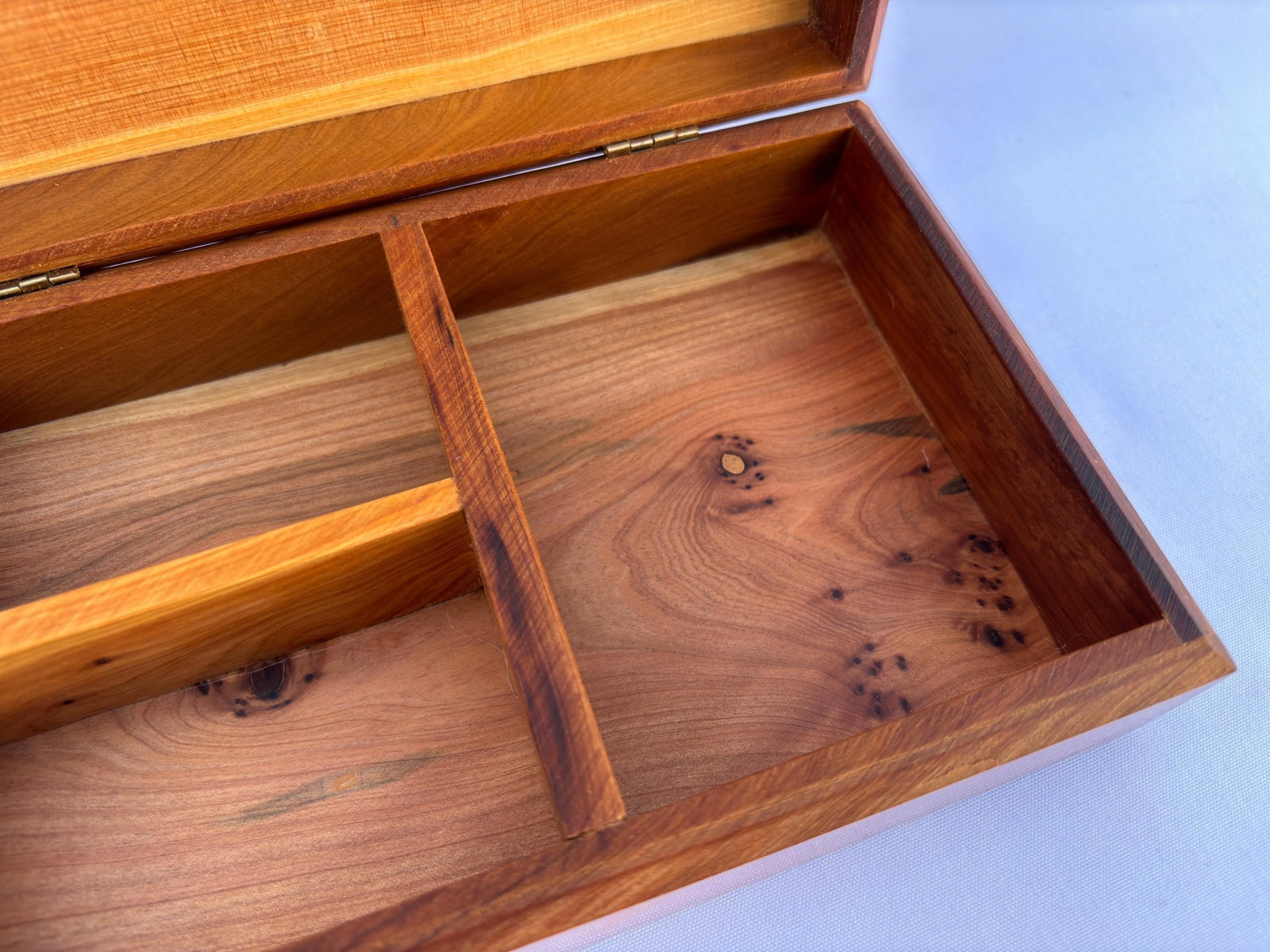 Thuya Burl Wood Jewelry Box – 8 × 5" - 7