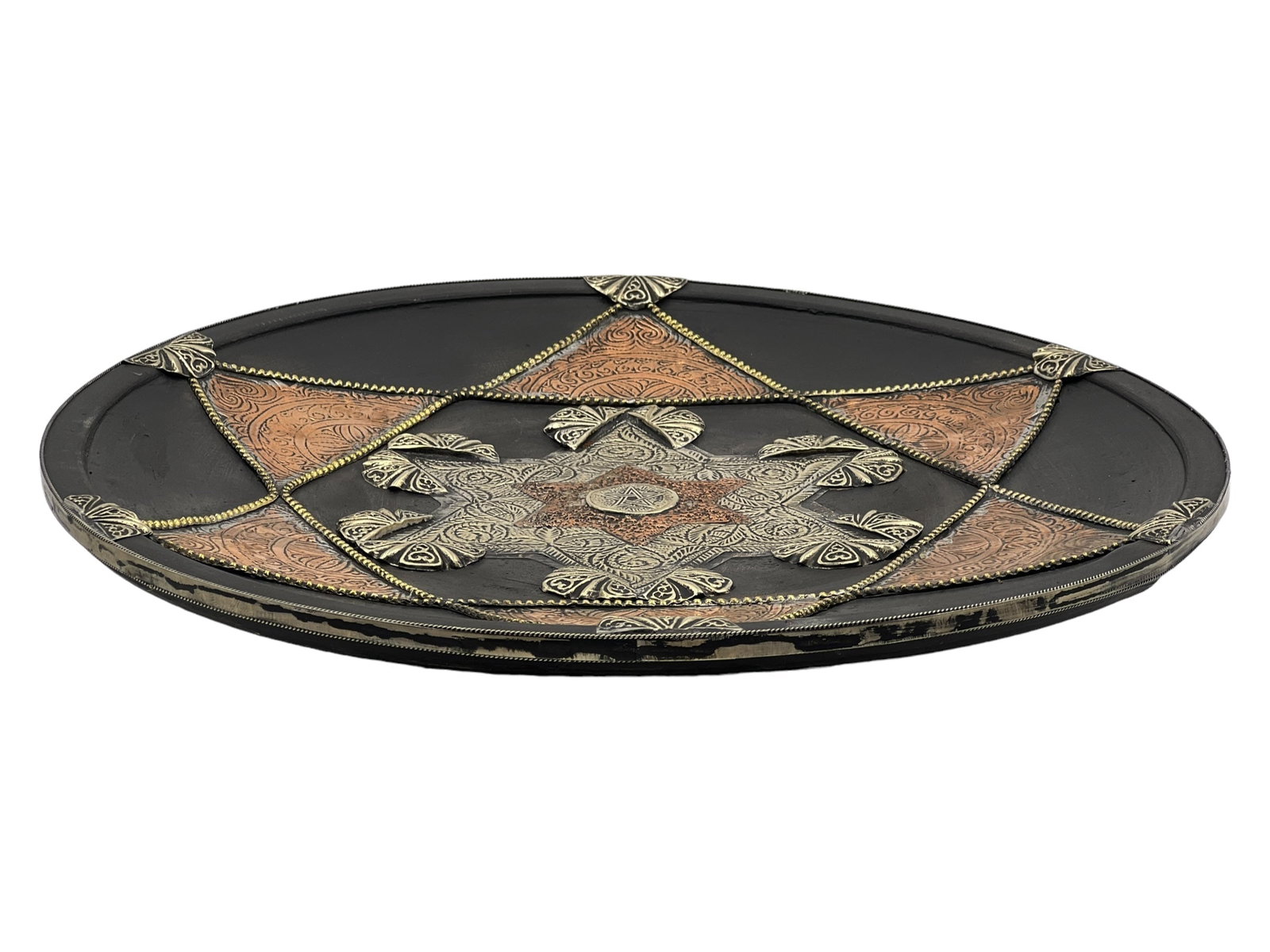 Handcrafted Copper-Tone Clay Pottery Plate – Natural Pigments - 2