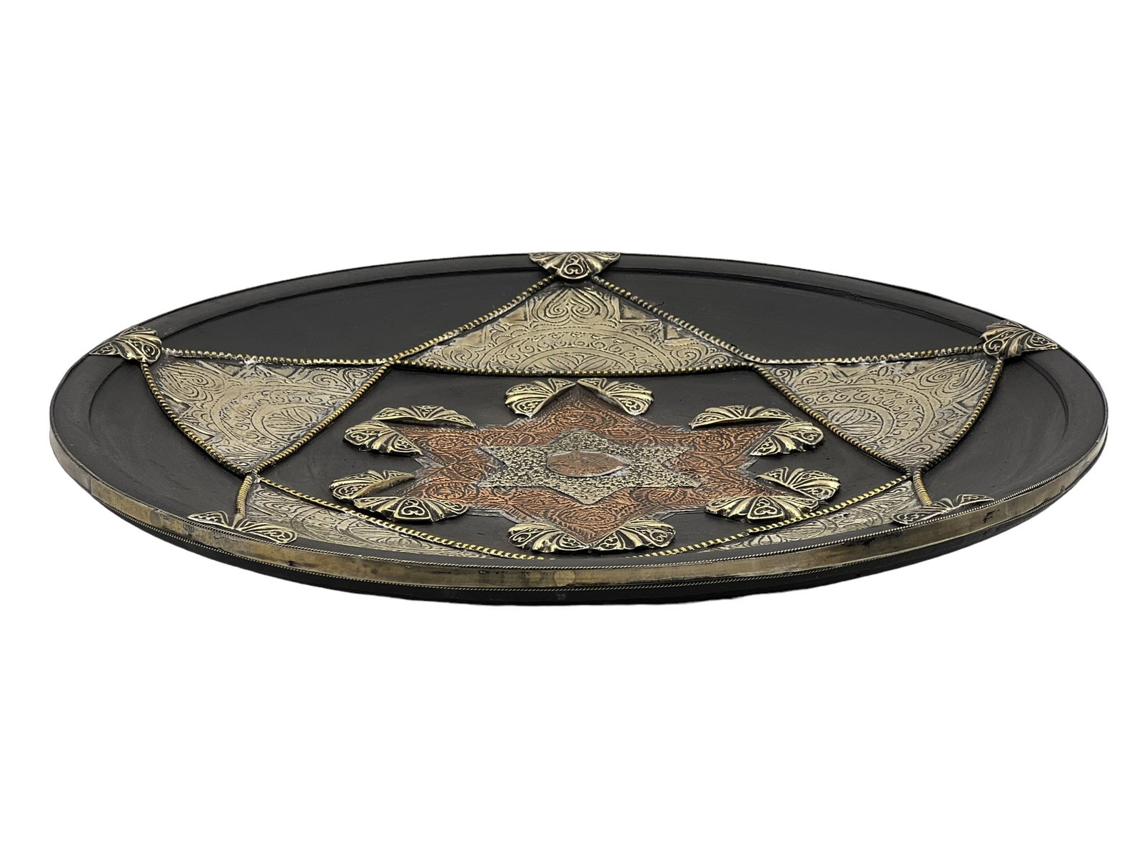 Handcrafted Copper-Tone Clay Pottery Plate – Natural Pigments - 3