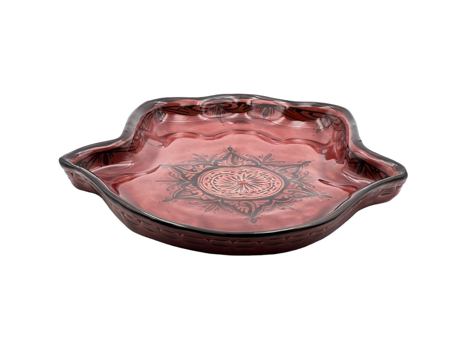 Vintage Handcrafted Clay Pottery Plate – Natural Pigments - 7