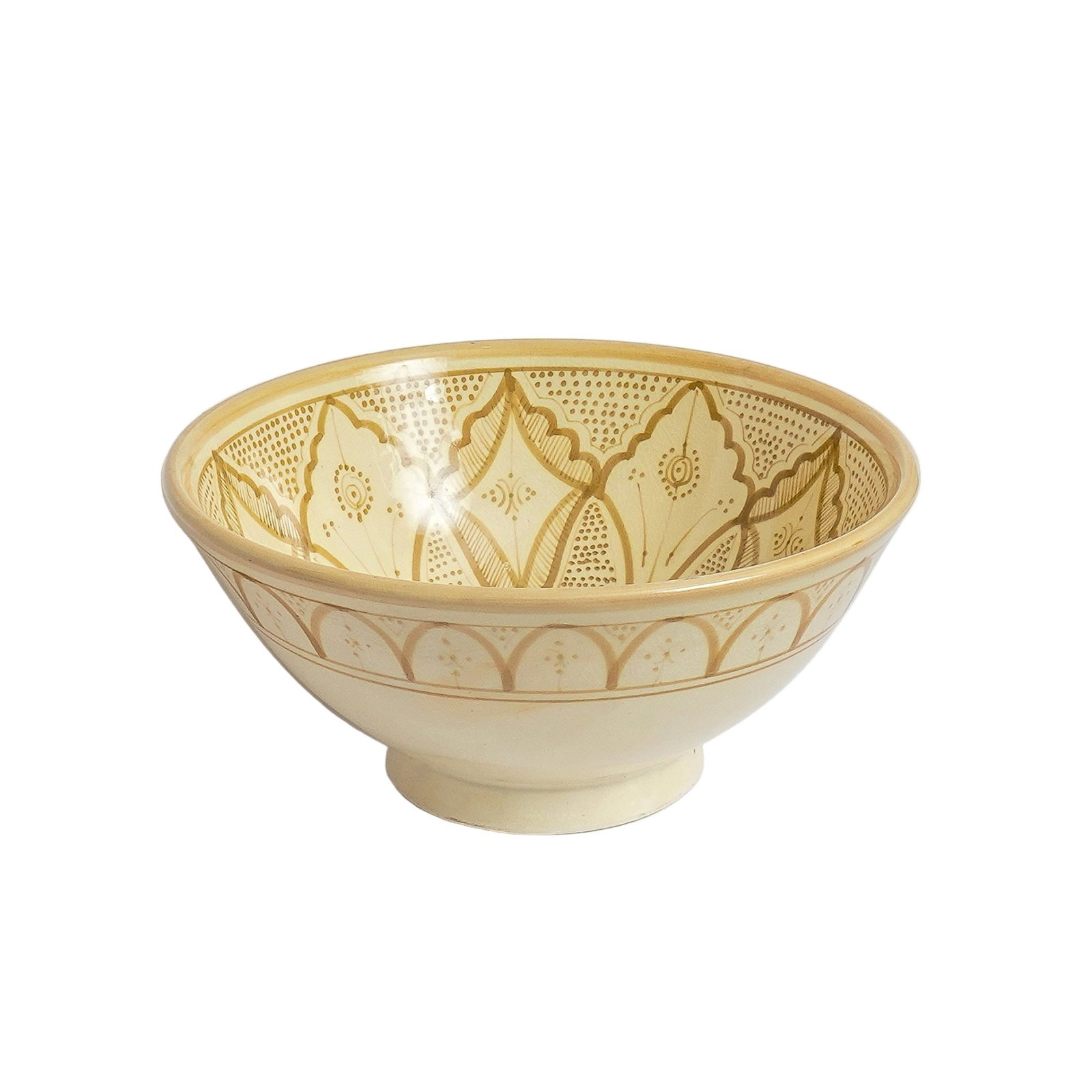 Vintage Handcrafted Clay Pottery Bowl – Natural Pigments - 5