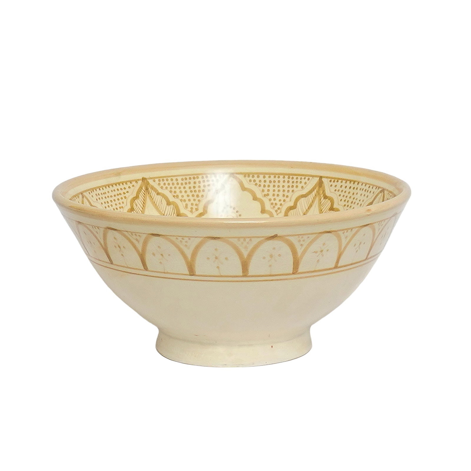 Vintage Handcrafted Clay Pottery Bowl – Natural Pigments - 6