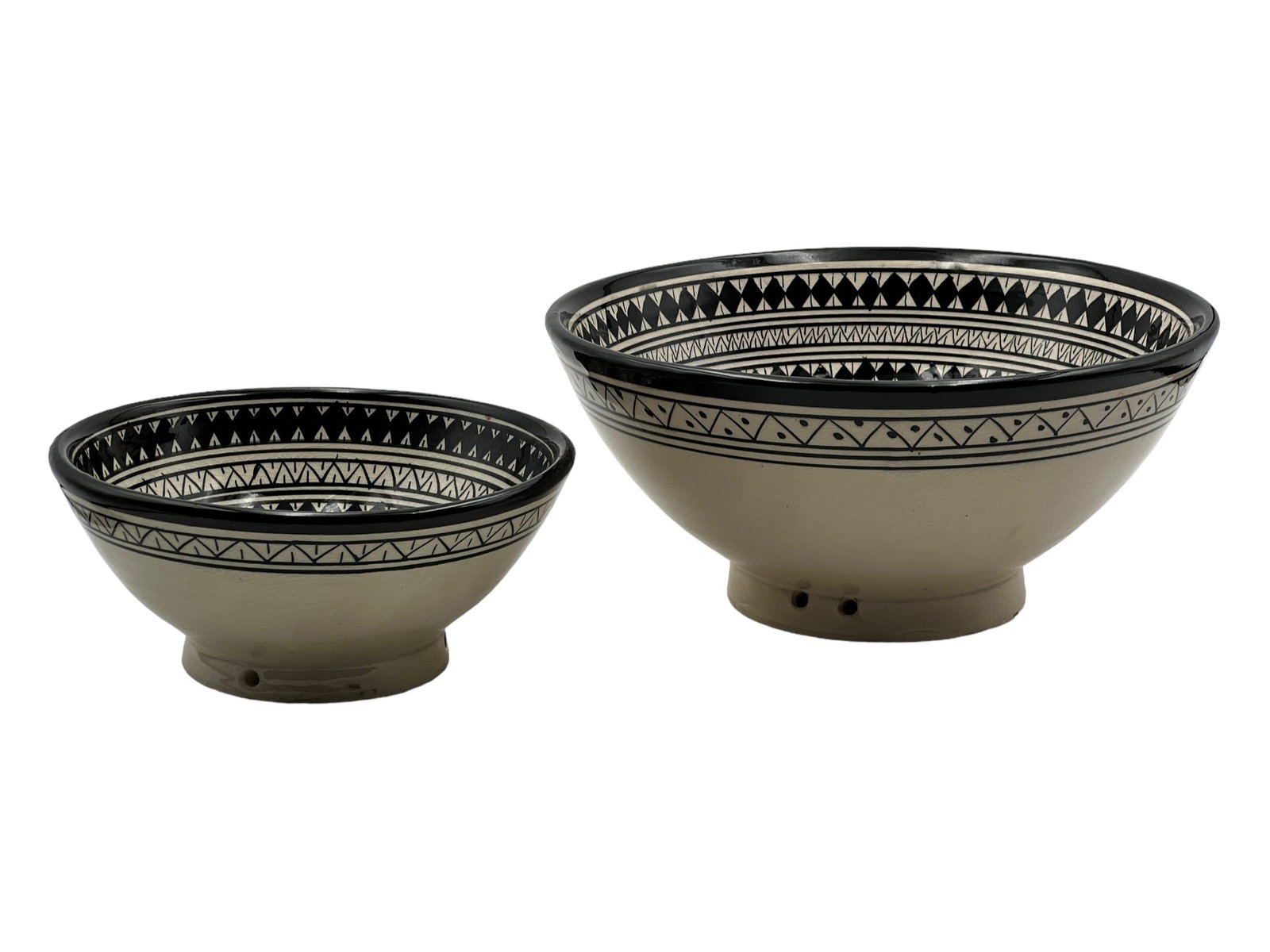 Vintage Diamond-Shaped Handcrafted Clay Pottery Bowl - 11
