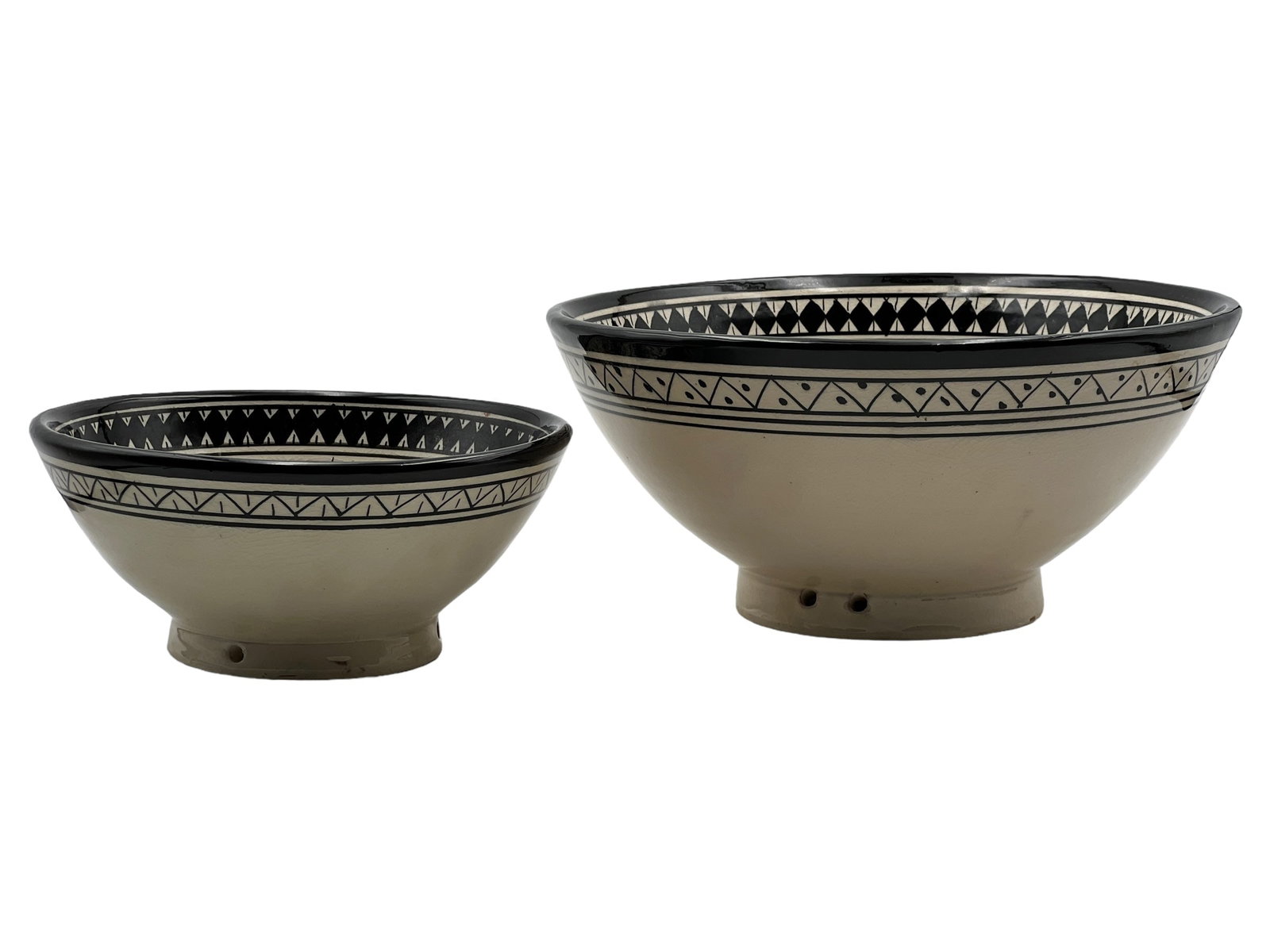 Vintage Diamond-Shaped Handcrafted Clay Pottery Bowl - 12