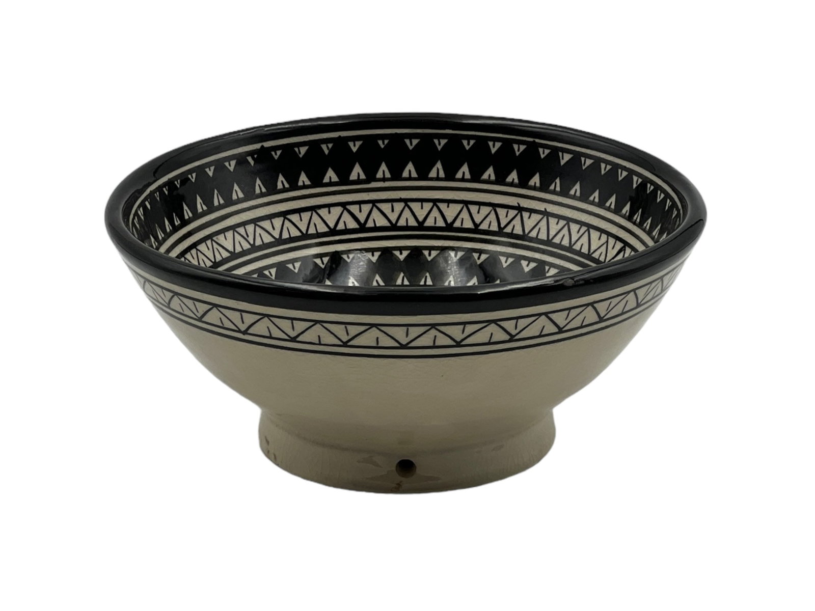 Vintage Diamond-Shaped Handcrafted Clay Pottery Bowl - 5