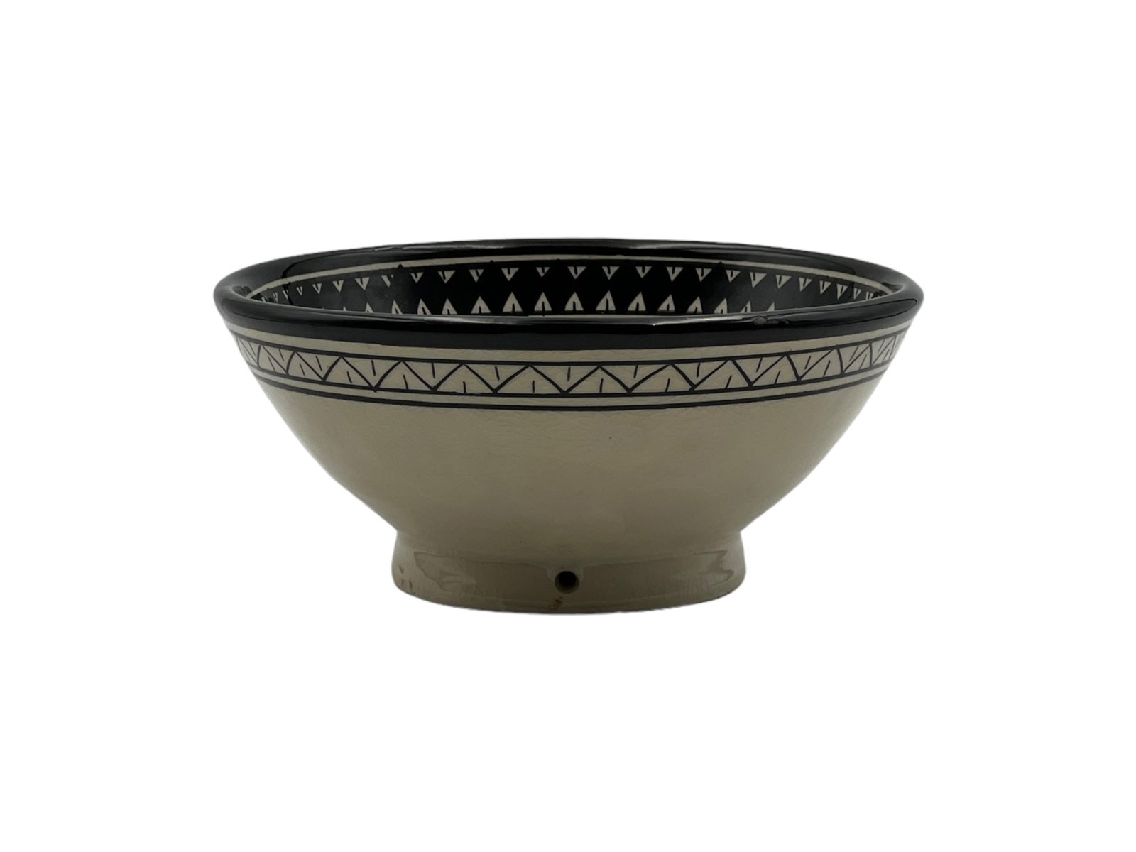 Vintage Diamond-Shaped Handcrafted Clay Pottery Bowl - 6
