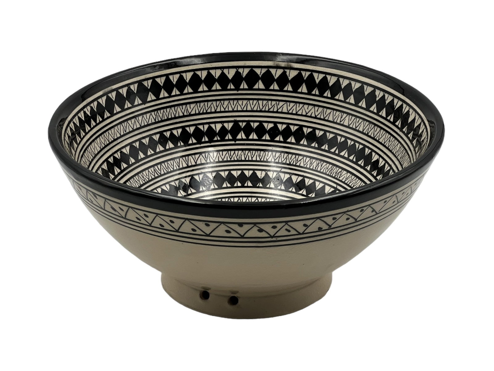 Vintage Diamond-Shaped Handcrafted Clay Pottery Bowl - 8