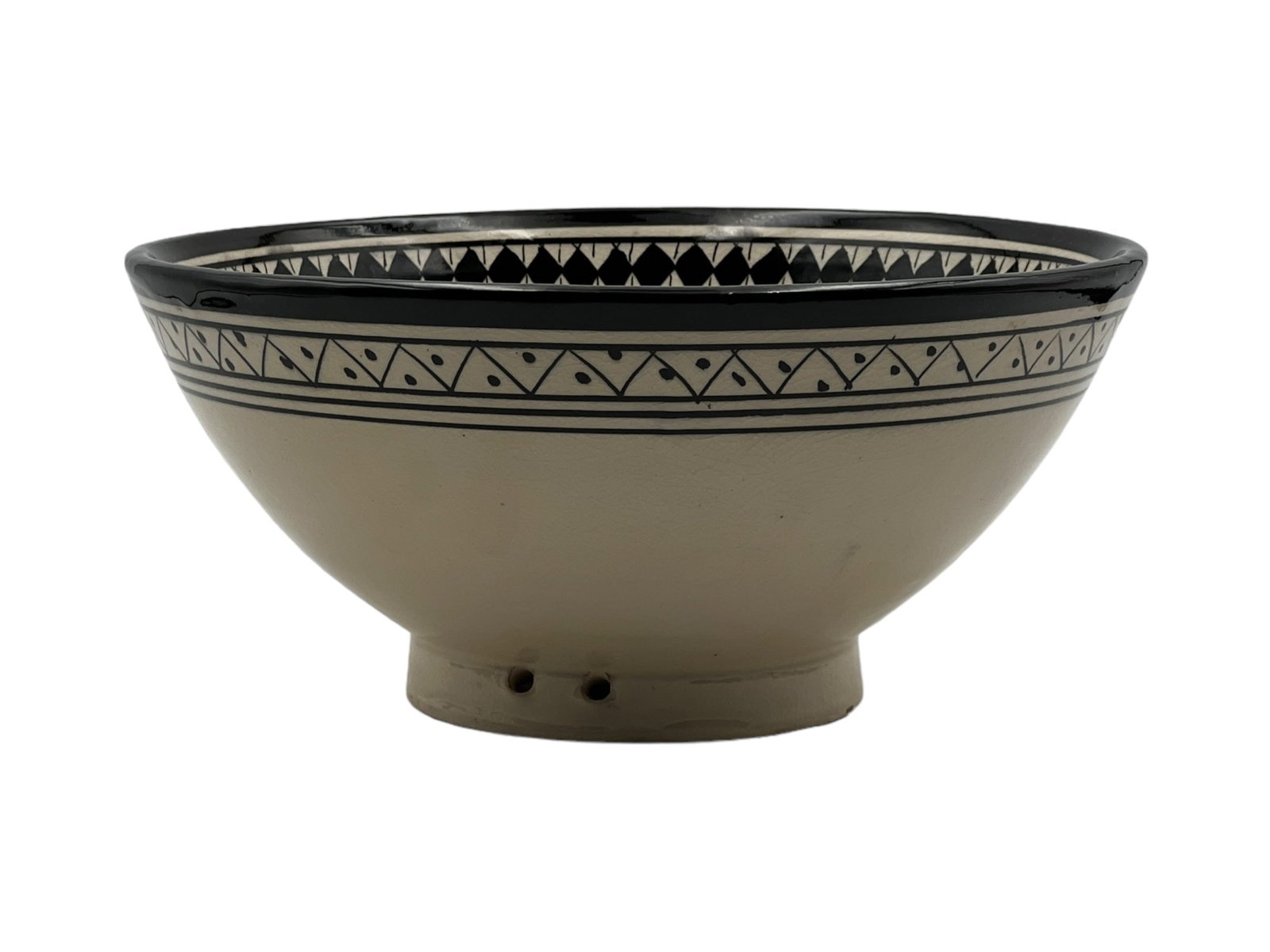 Vintage Diamond-Shaped Handcrafted Clay Pottery Bowl - 9