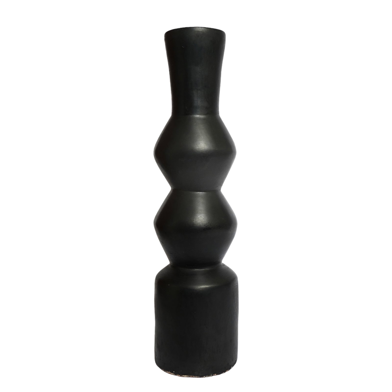 Handmade Tadelakt Lime Plaster Vase – Sculptural Home Decor - 3