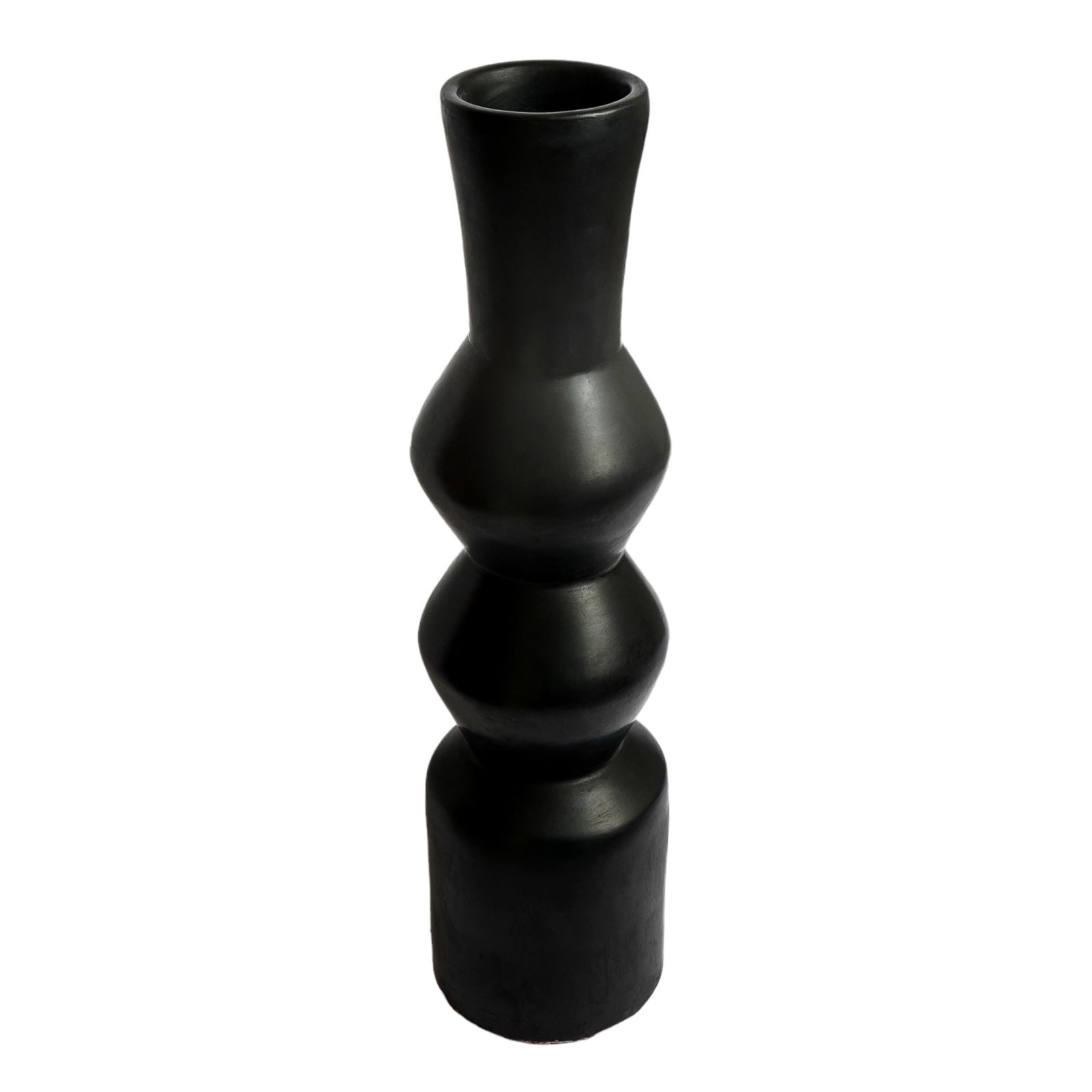 Handmade Tadelakt Lime Plaster Vase – Sculptural Home Decor - 4
