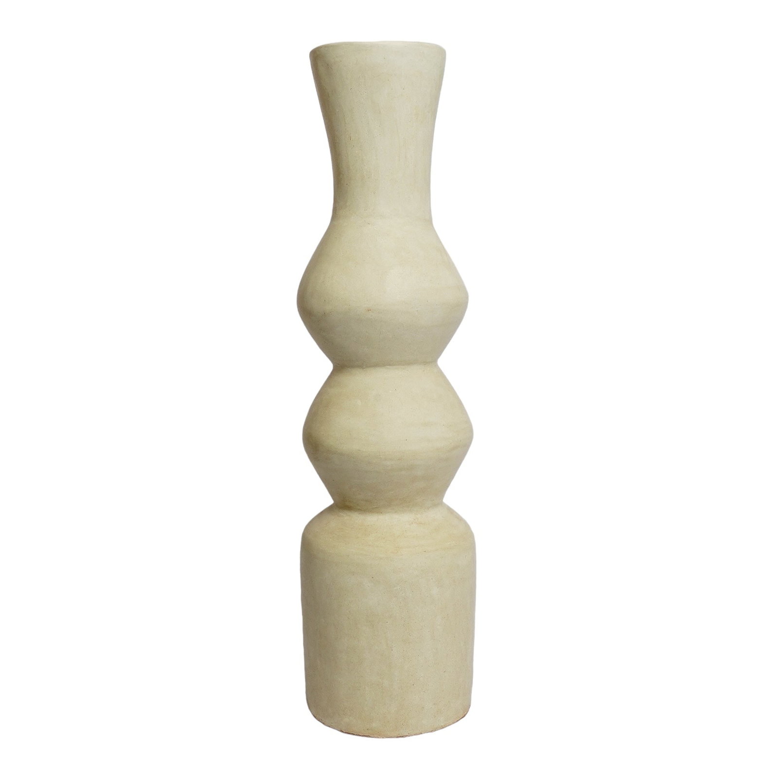 Handmade Tadelakt Lime Plaster Vase – Sculptural Home Decor - 5