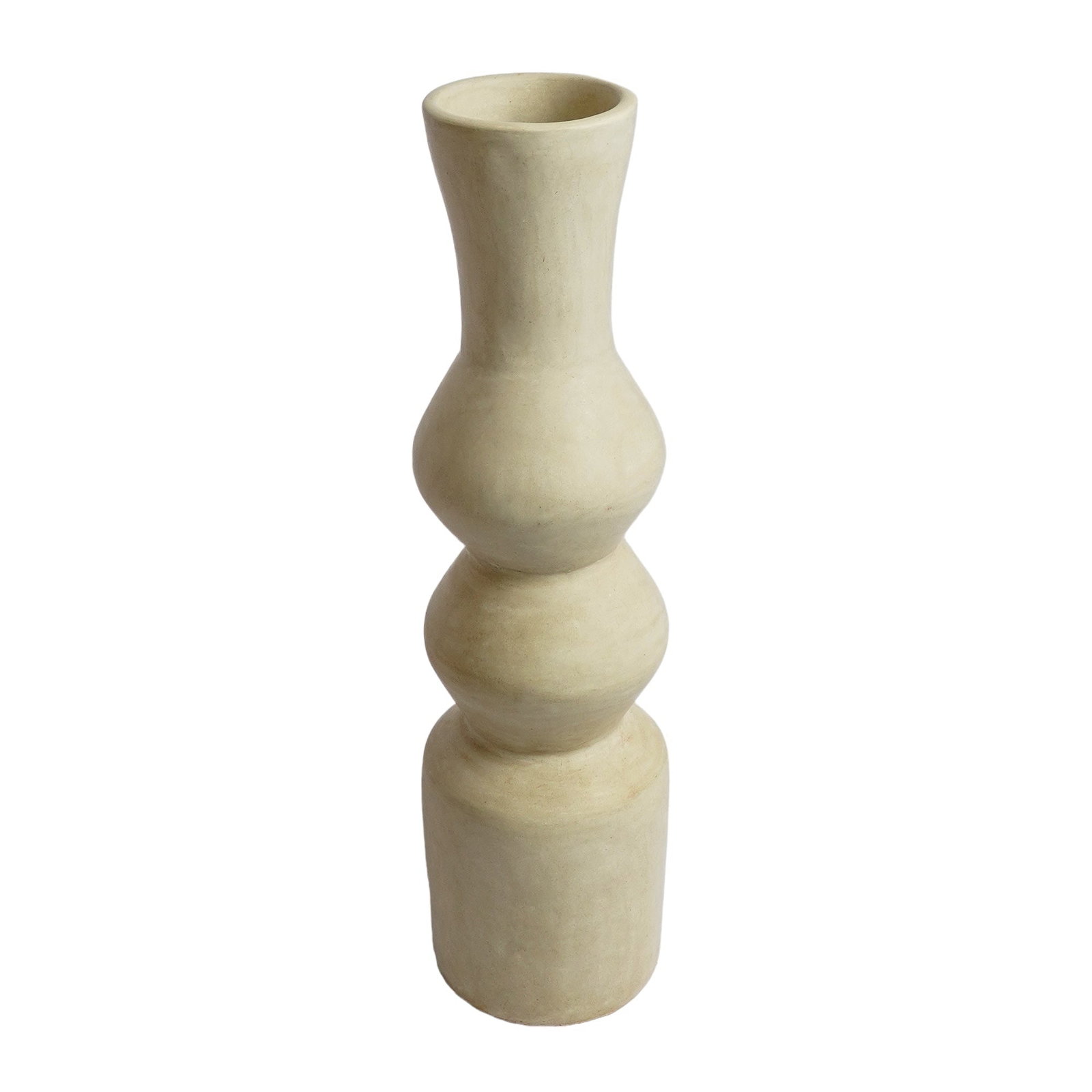 Handmade Tadelakt Lime Plaster Vase – Sculptural Home Decor - 6