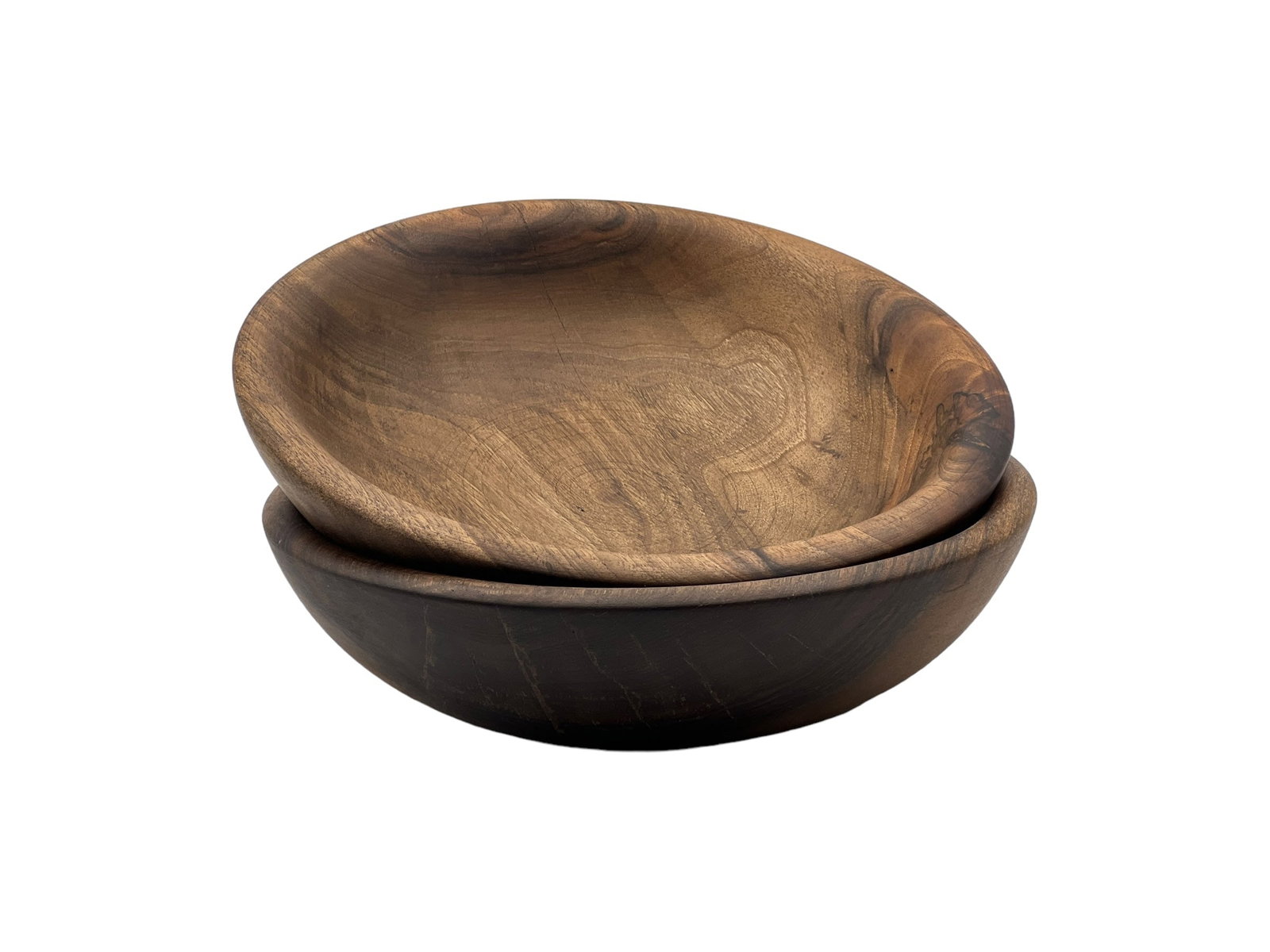 Handcrafted Walnut Wood Bowls – Set of 3 - 5