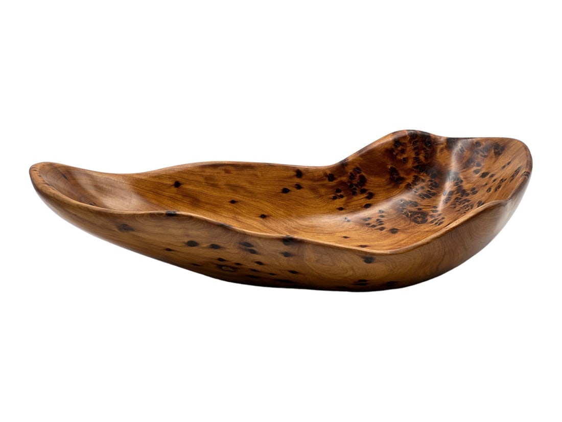 Handcrafted Thuya Wood Decorative Plate (1 of 4)