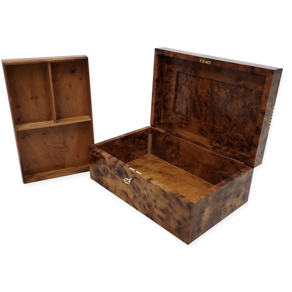 Handcrafted Thuya Wood Jewelry Case - 3