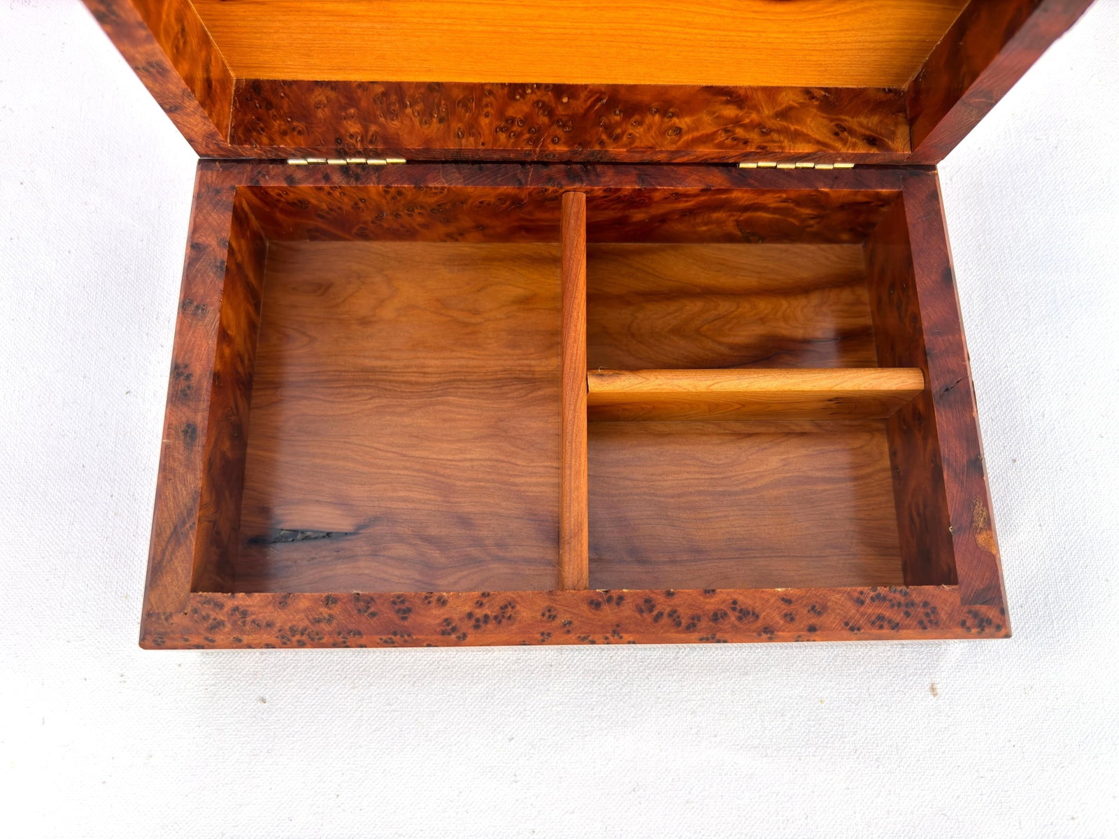 Thuya Burl Wood Jewelry Box – 8 × 5" - 8