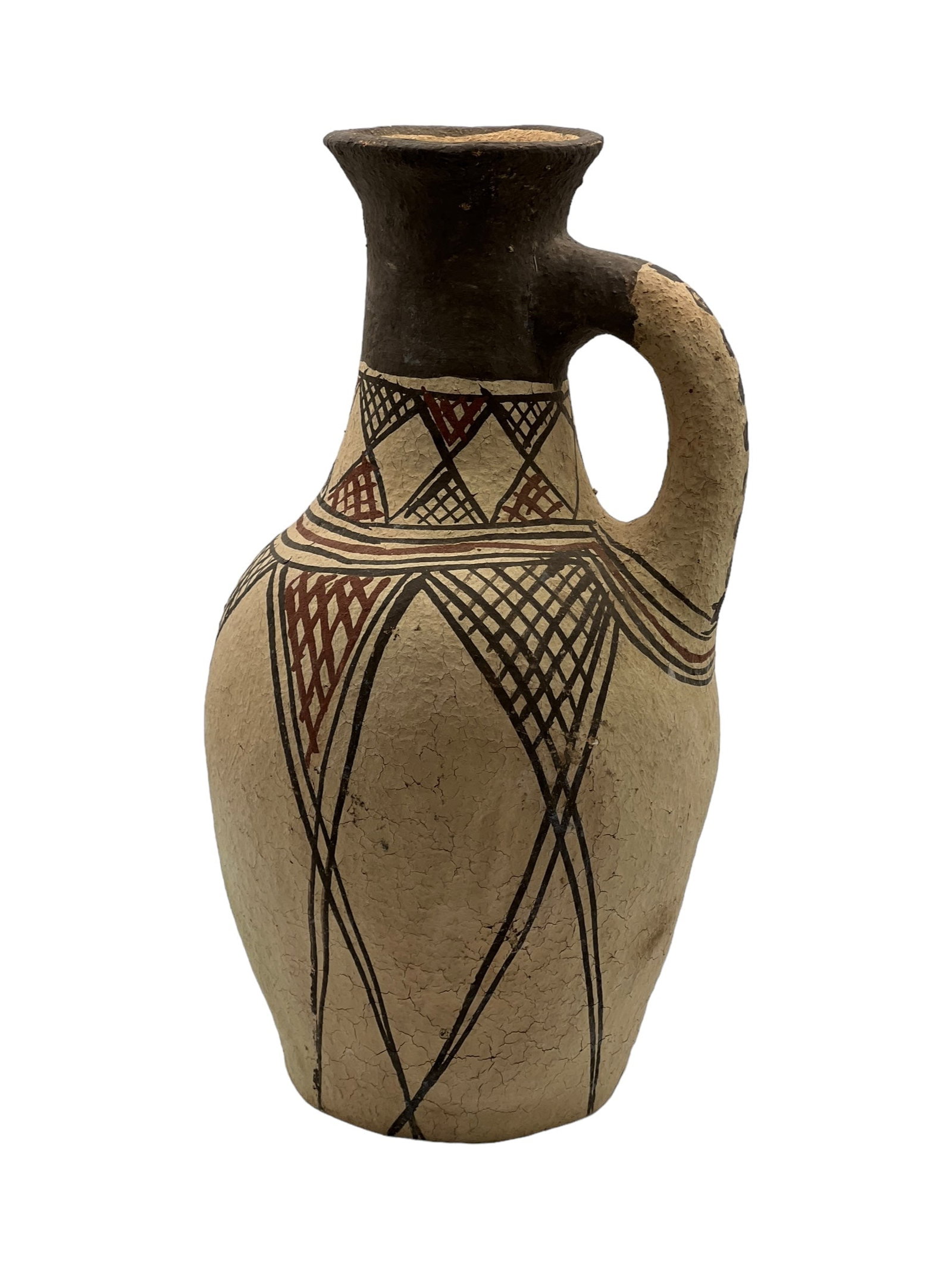 Handcrafted Tamegroute Pottery Jug – Natural Green Glaze - 3