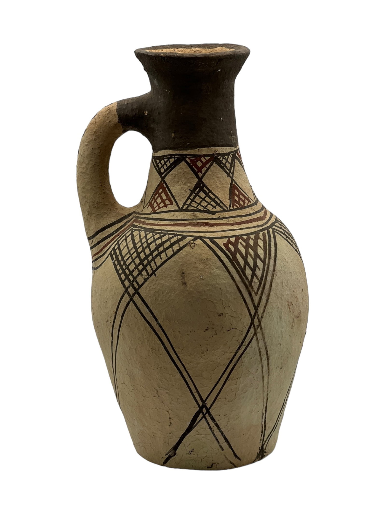 Handcrafted Tamegroute Pottery Jug – Natural Green Glaze - 5