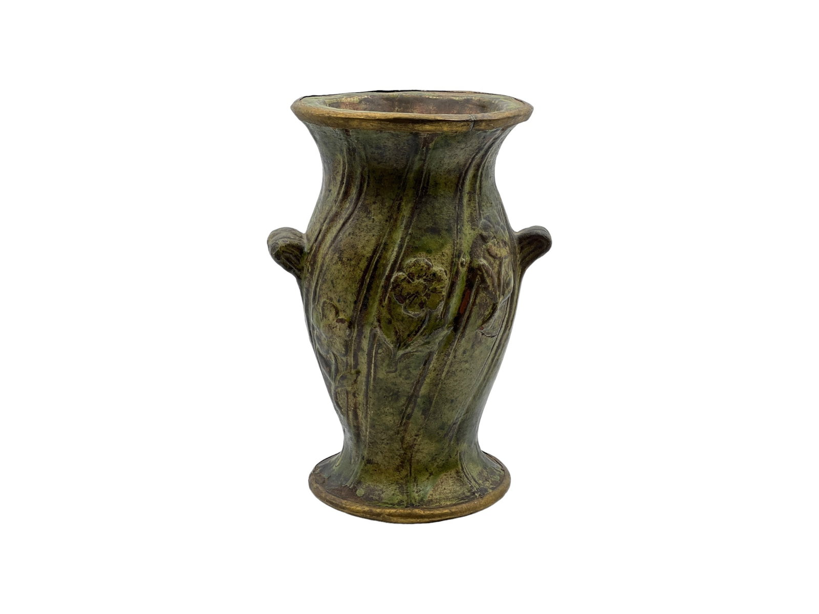 Handcrafted Green Tamegroute Pottery Vase – Natural Glaze - 2