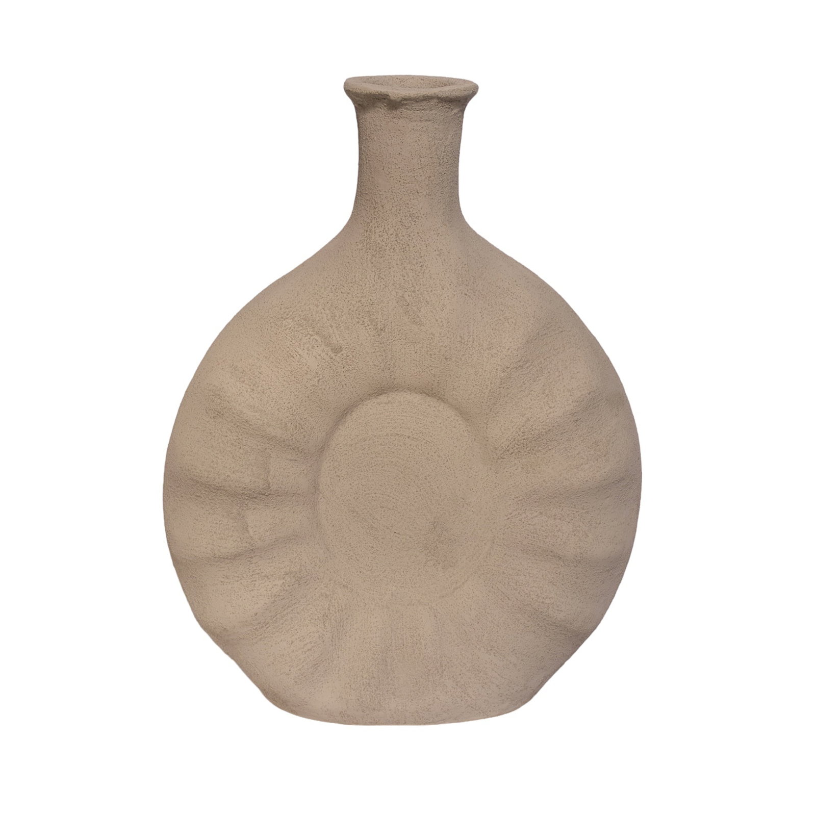 Handcrafted Curved Sculptural Terracotta Vase: Warda Vase Curvy sculptural terracotta is a carefully crafted piece combining practical function with a distinctive, timeless design. Ideal for personal use, gifting, or adding a refined decorative to