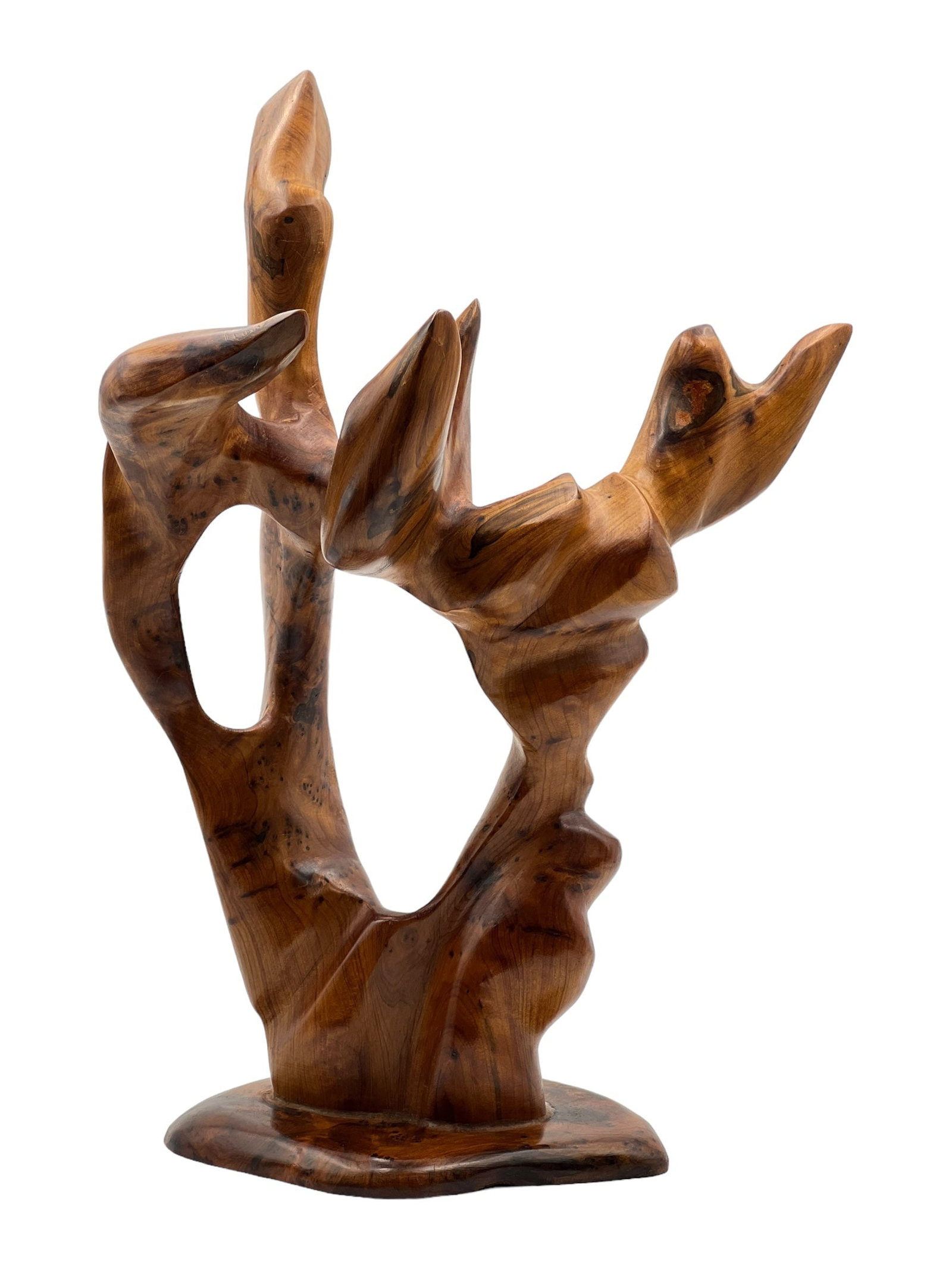 Handcrafted Thuya Wood Decorative Sculpture - 2