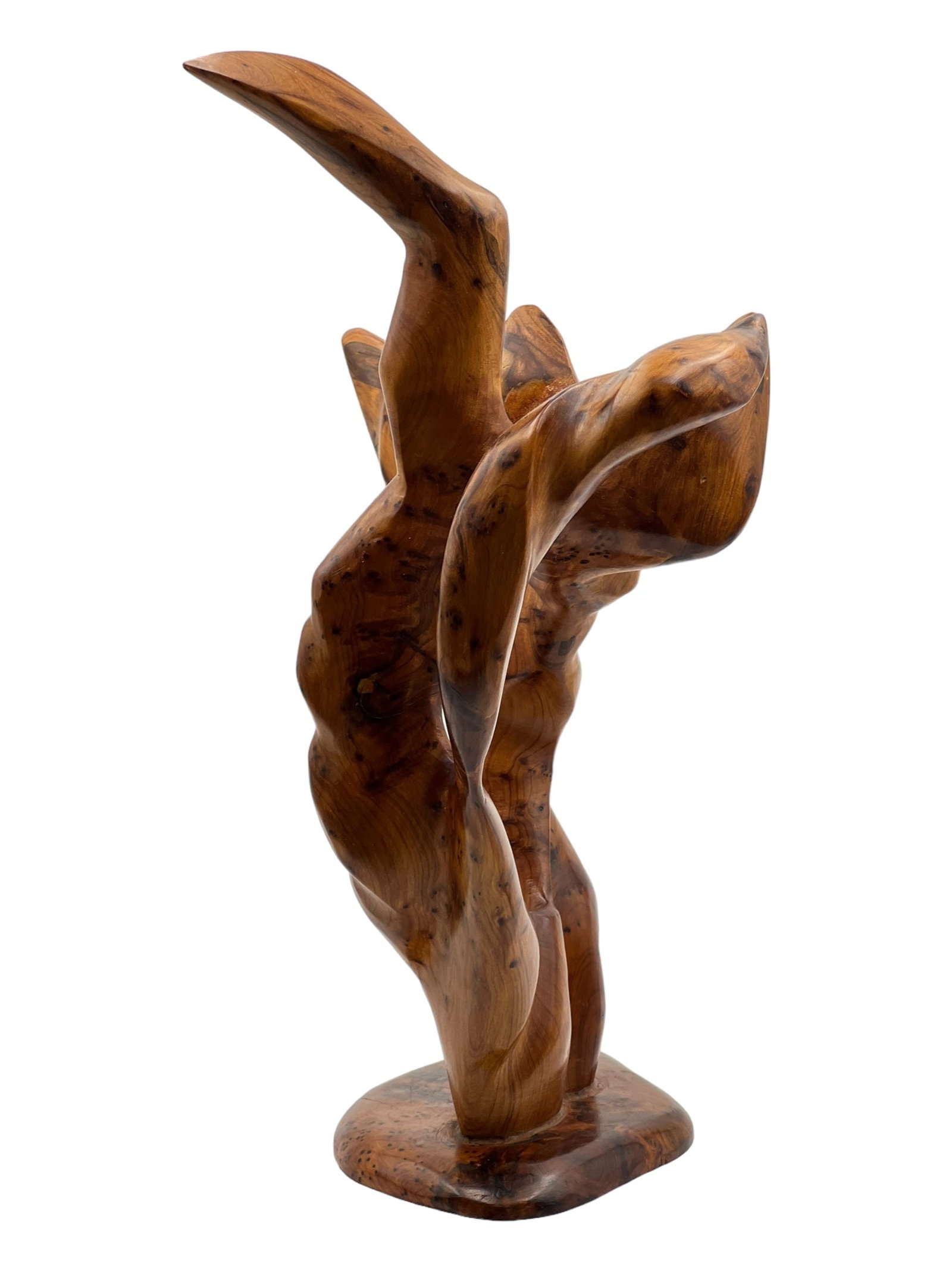 Handcrafted Thuya Wood Decorative Sculpture - 3