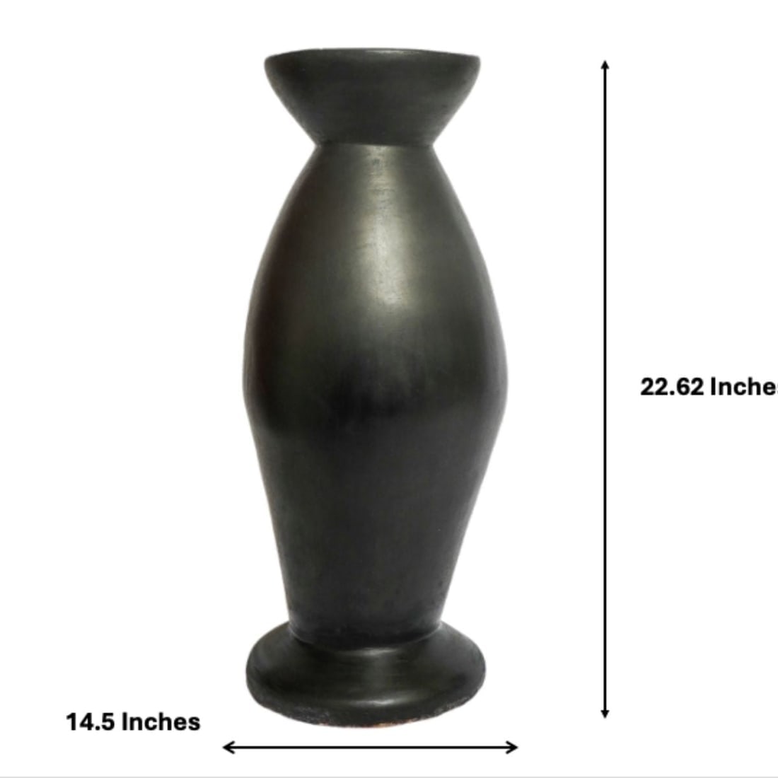 Tall Sculptural Tadelakt Plaster Vase – Hand-Finished - 6