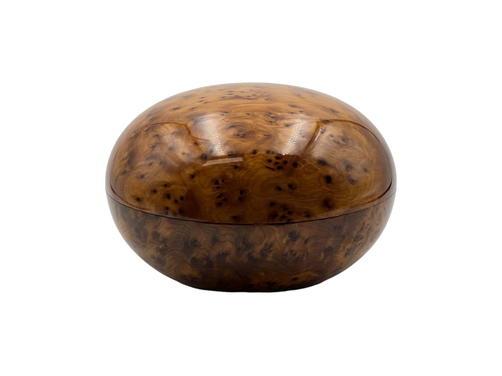 Handcrafted Thuya Burl Wood Jewelry Box - 3