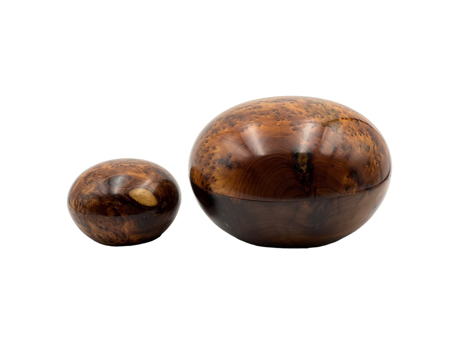 Handcrafted Thuya Burl Wood Jewelry Box - 4