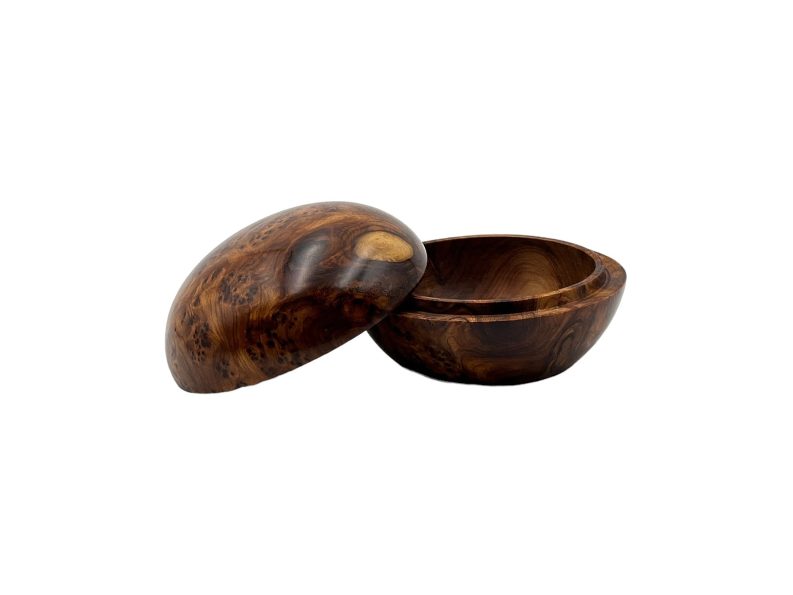 Handcrafted Thuya Burl Wood Jewelry Box - 7