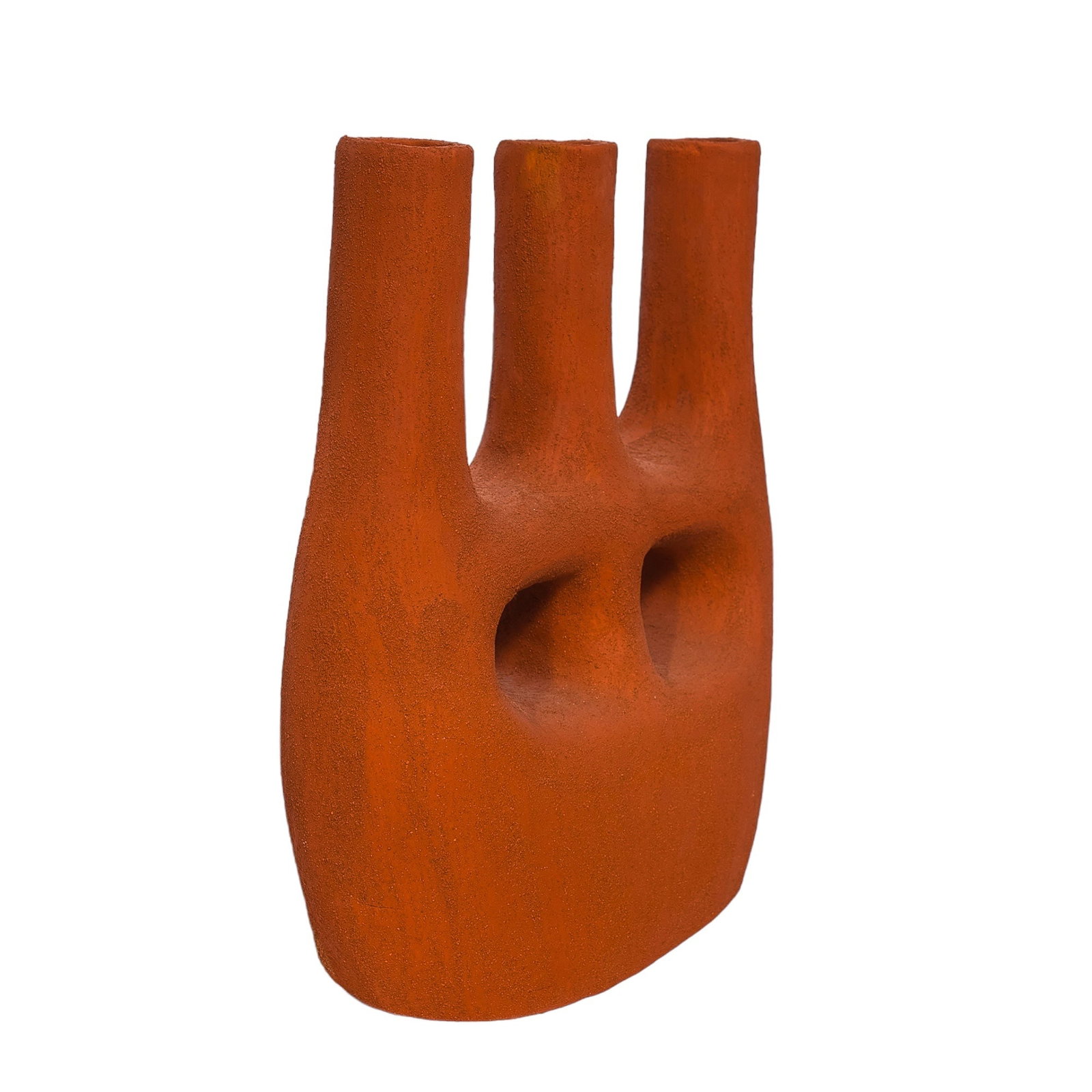 Statement Handcrafted Terracotta Vase – Sculptural Decor - 2